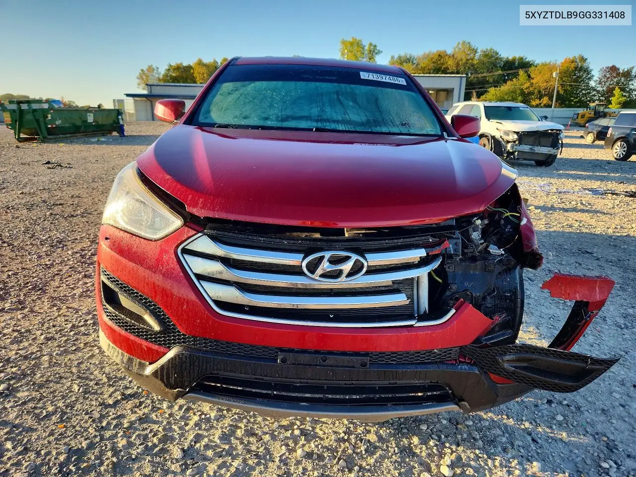 2016 HYUNDAI SANTA FE VIN 5XYZTDLB9GG331408 — фото 5