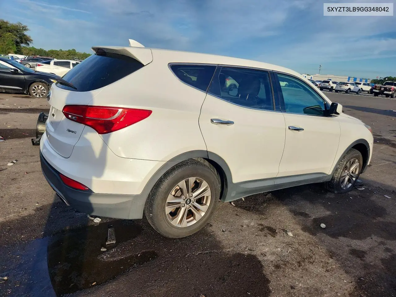 2016 HYUNDAI SANTA FE VIN 5XYZT3LB9GG348042 — фото 3