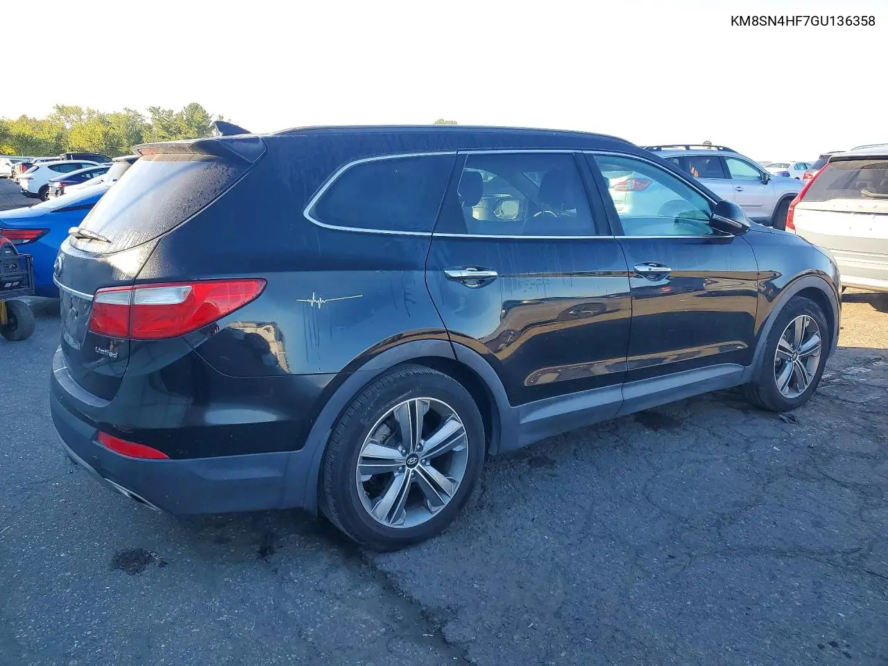 2016 HYUNDAI SANTA FE VIN KM8SN4HF7GU136358 — фото 3