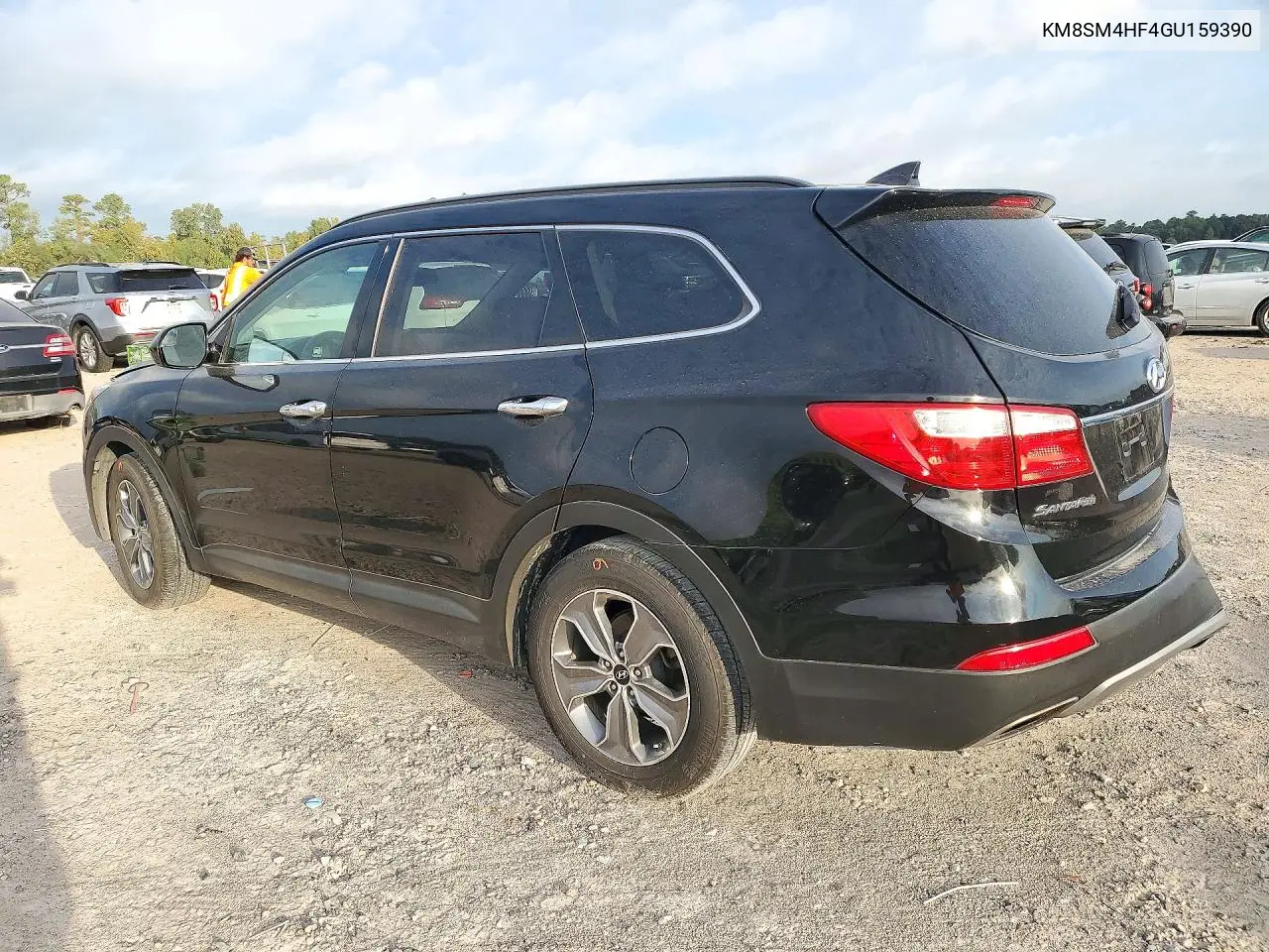 2016 HYUNDAI SANTA FE VIN KM8SM4HF4GU159390 — фото 2