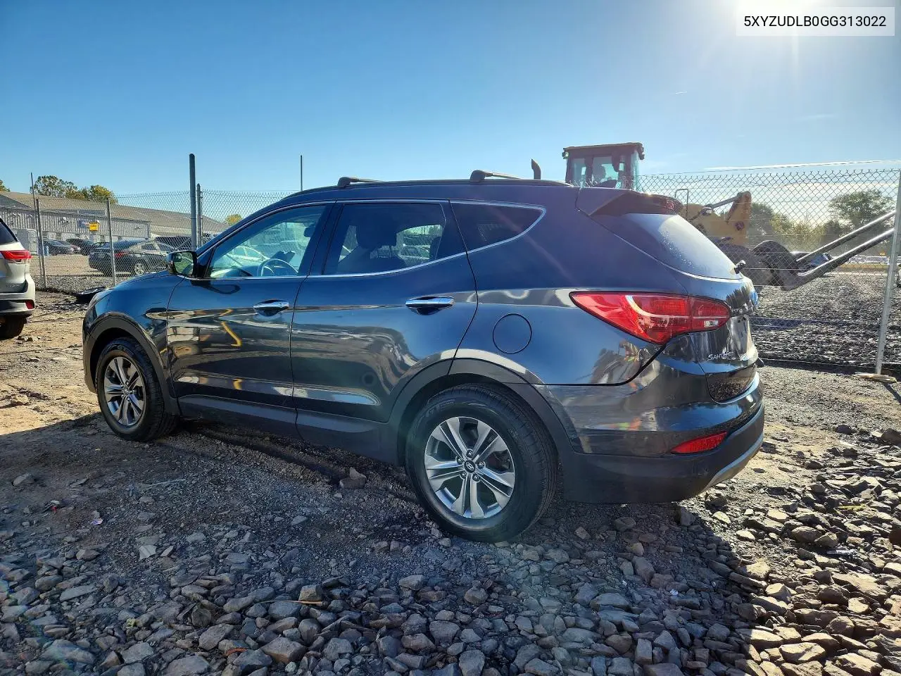 2016 HYUNDAI SANTA FE VIN 5XYZUDLB0GG313022 — фото 2