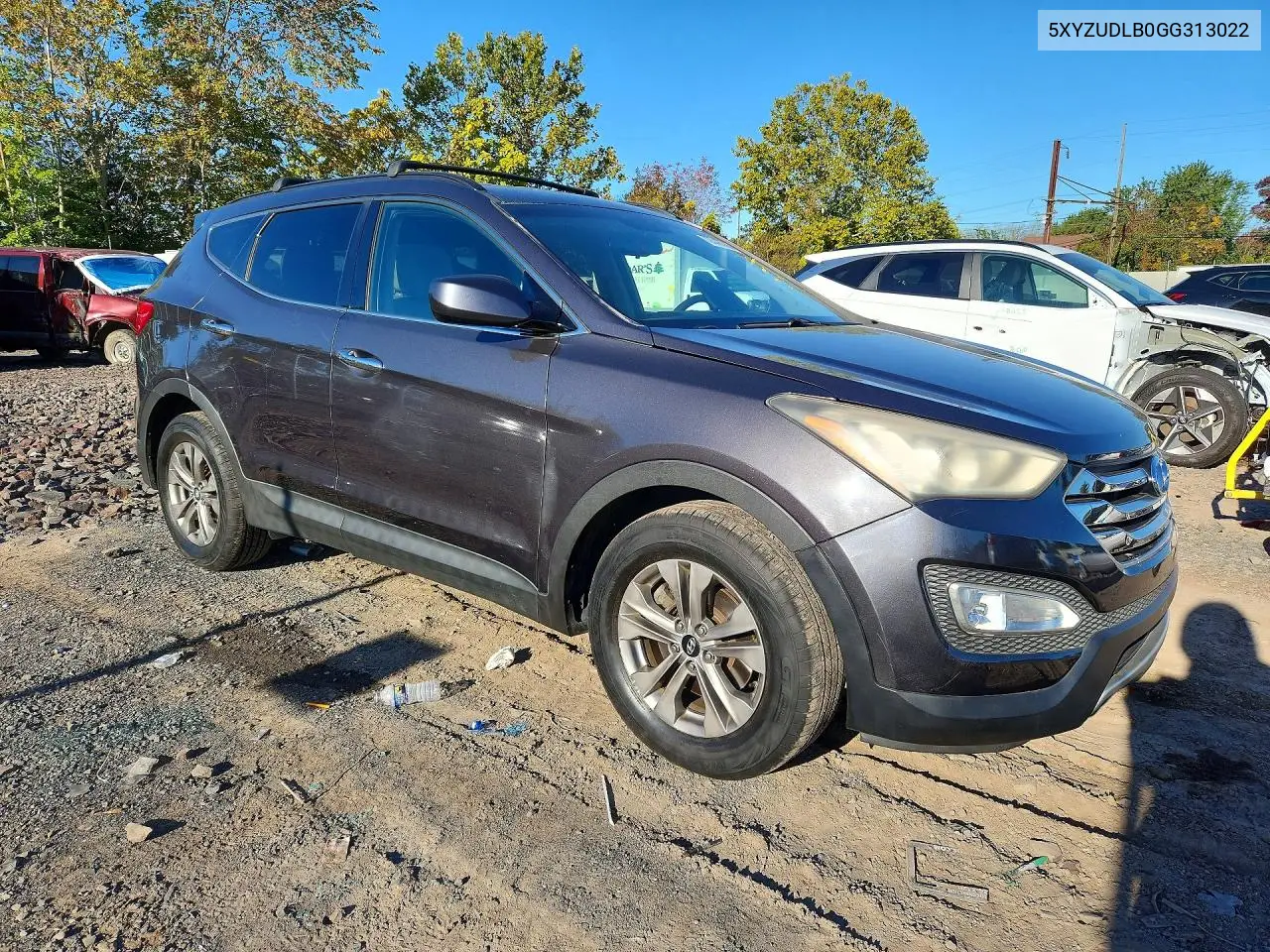 2016 HYUNDAI SANTA FE VIN 5XYZUDLB0GG313022 — фото 4