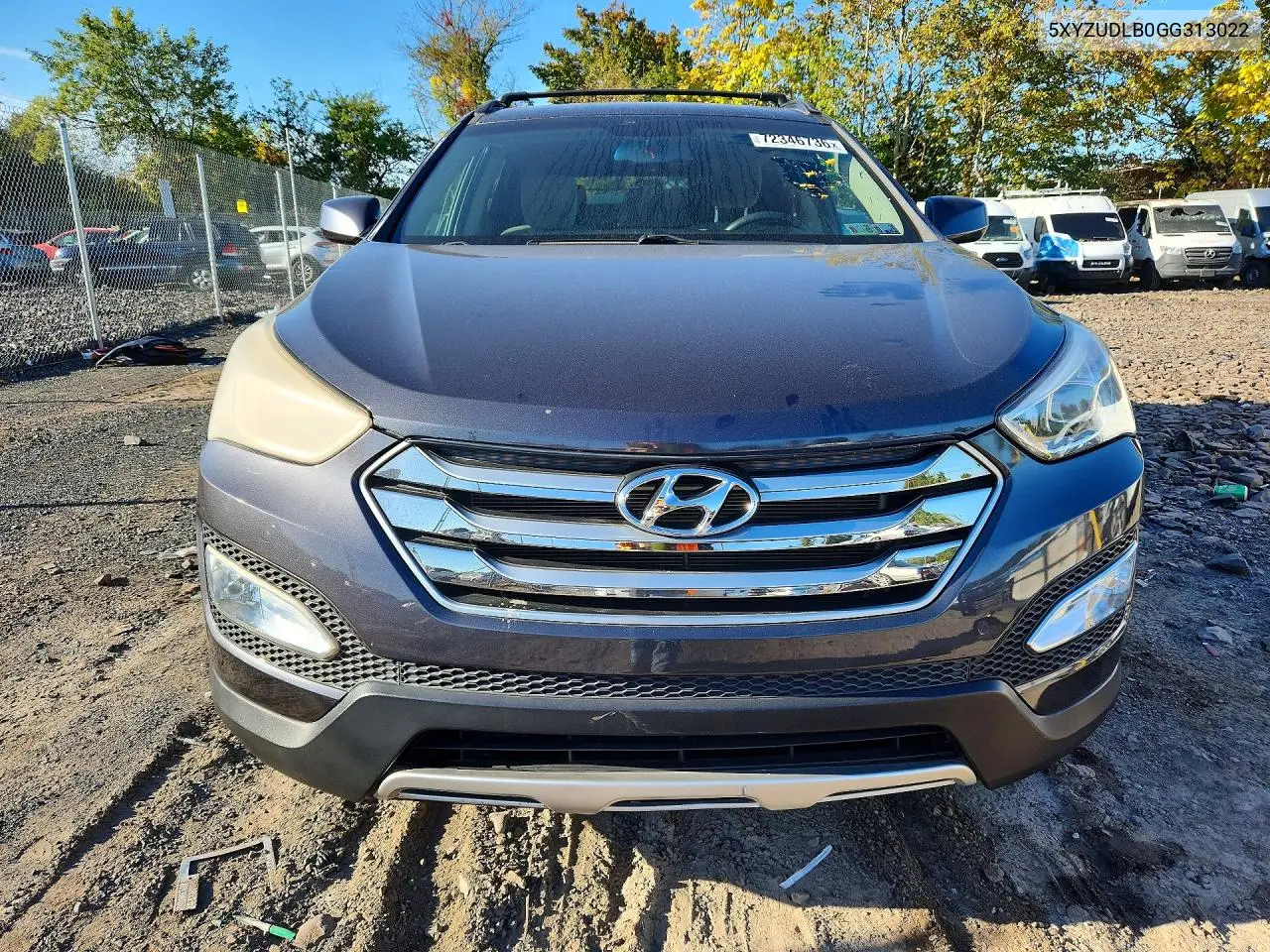 2016 HYUNDAI SANTA FE VIN 5XYZUDLB0GG313022 — фото 5