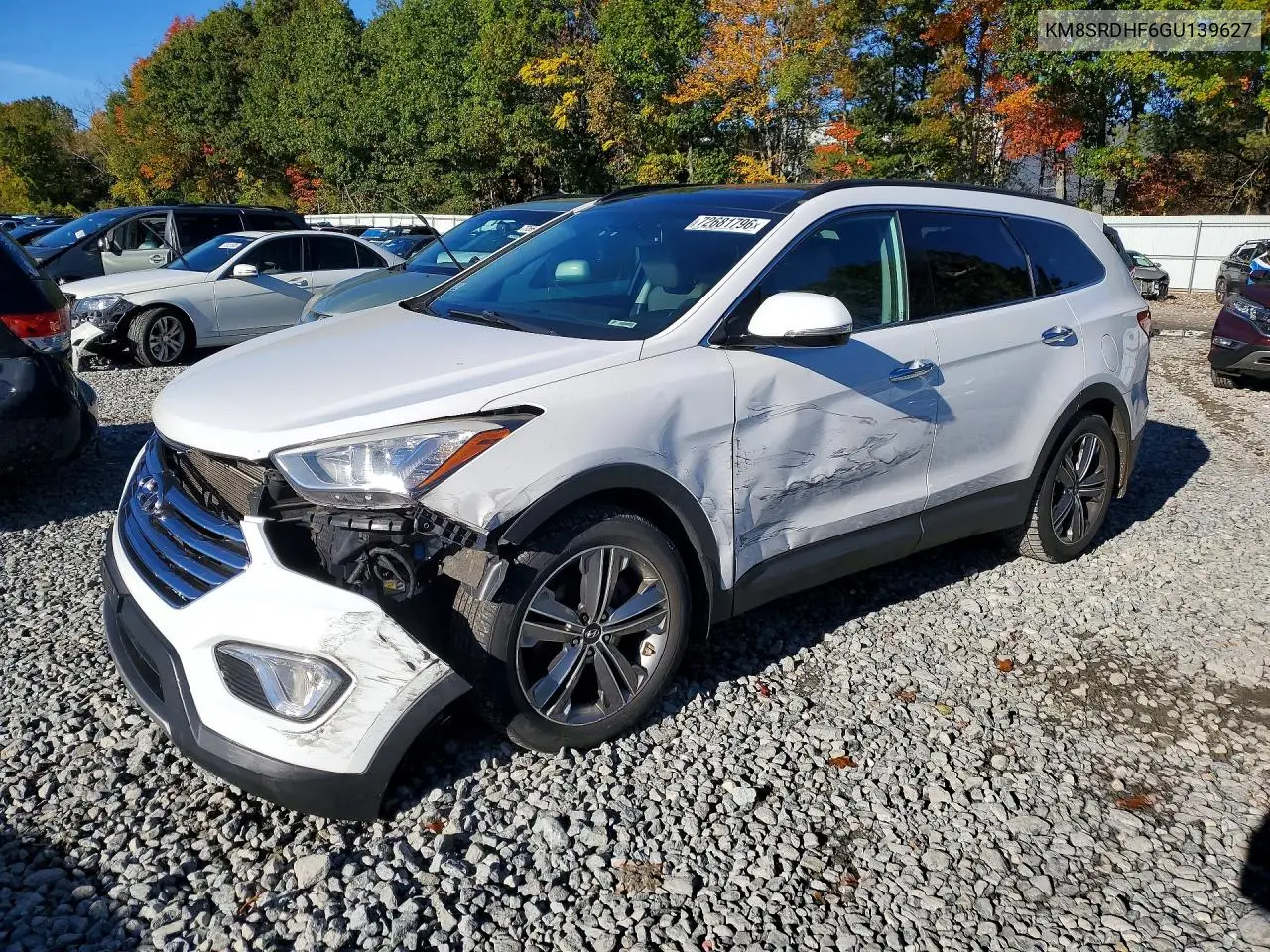 HYUNDAI SANTA FE 2016, VIN KM8SRDHF6GU139627