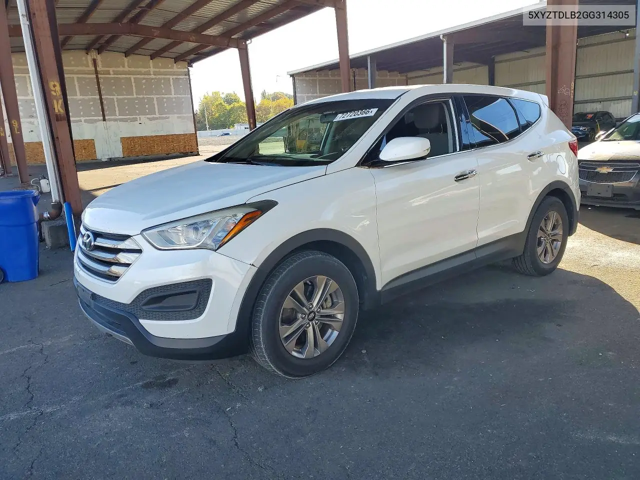 HYUNDAI SANTA FE 2016, VIN 5XYZTDLB2GG314305