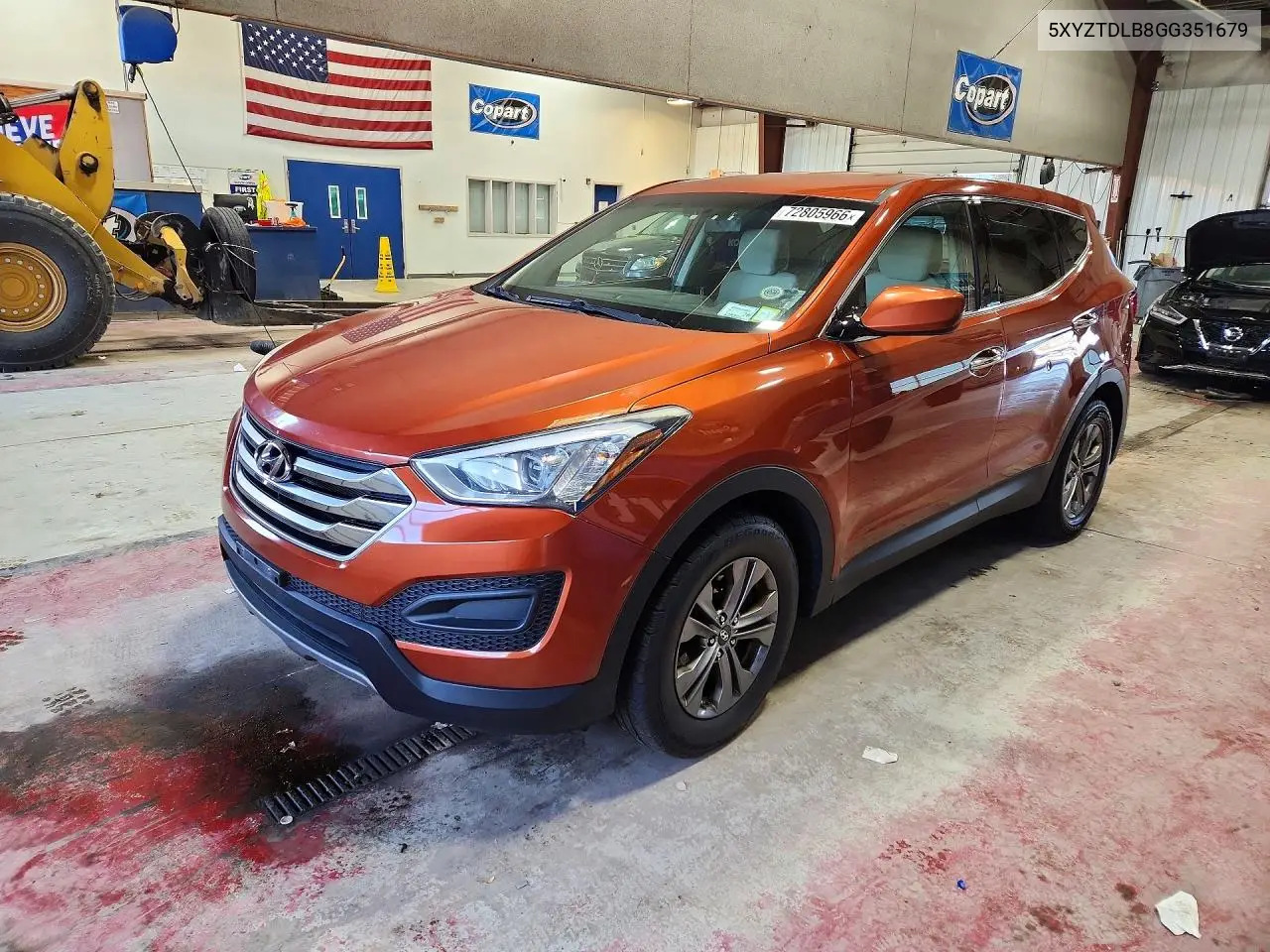 HYUNDAI SANTA FE 2016, VIN 5XYZTDLB8GG351679