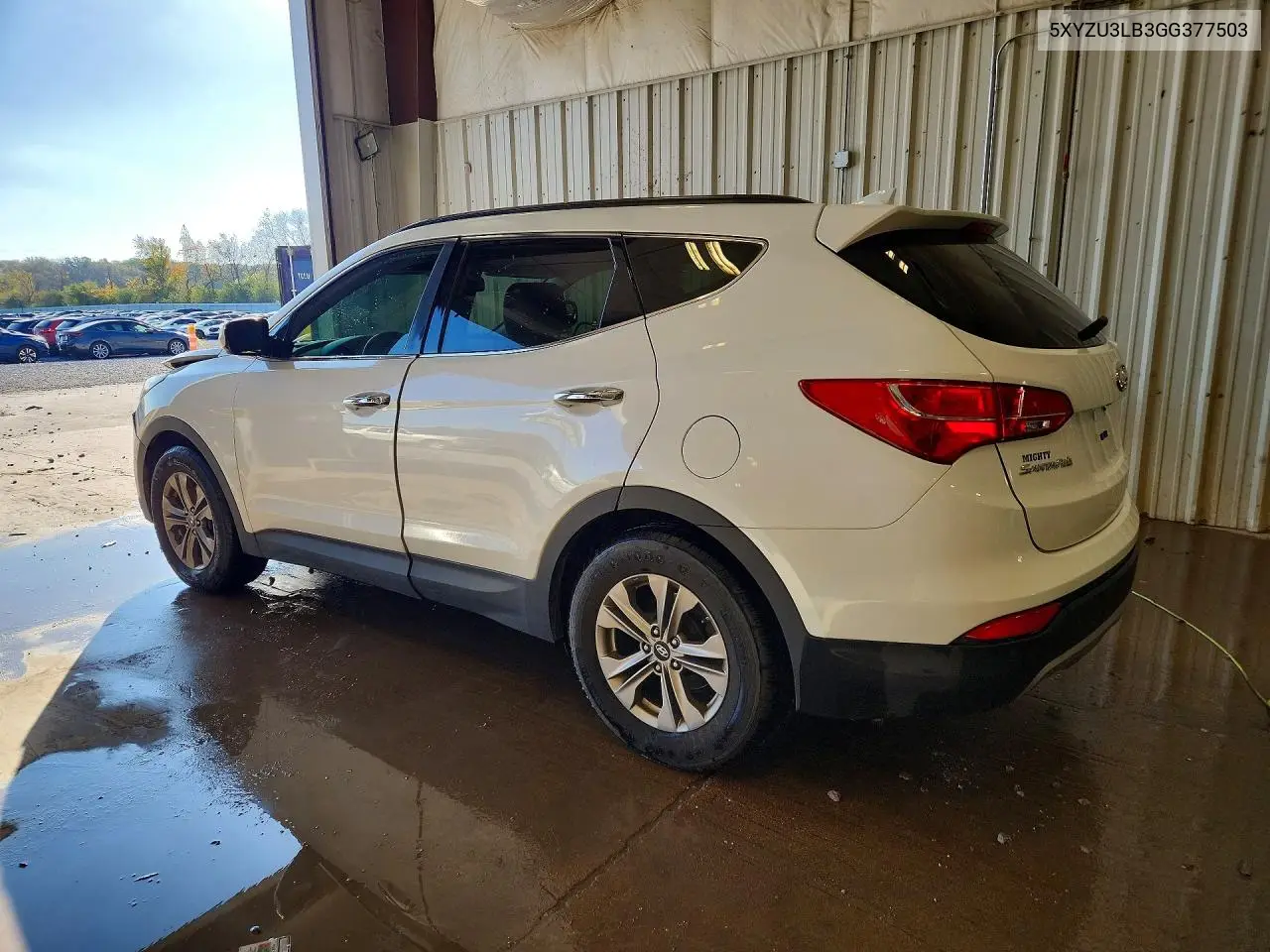 2016 HYUNDAI SANTA FE VIN 5XYZU3LB3GG377503 — фото 2