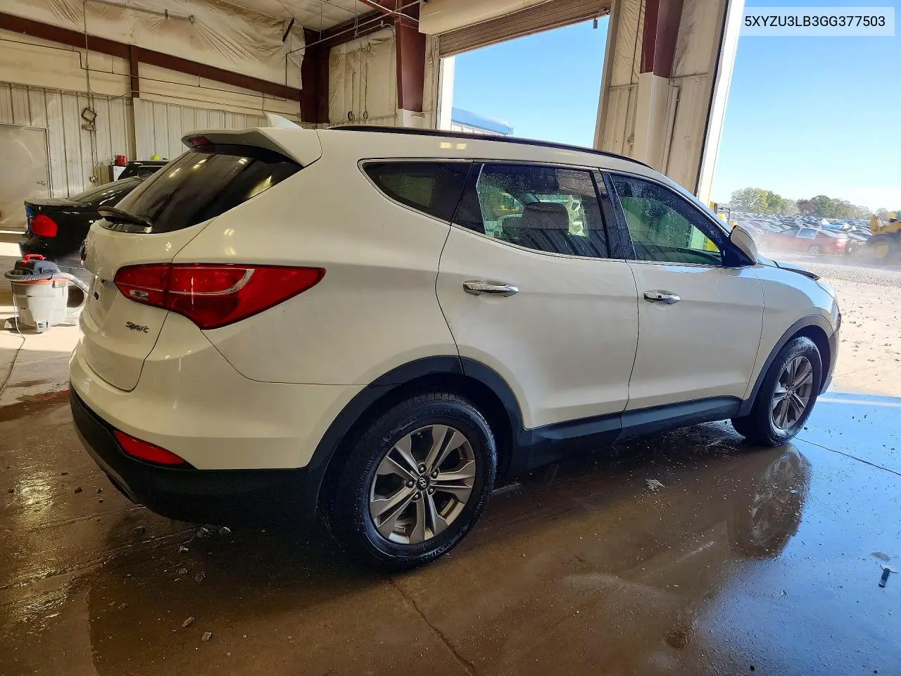 2016 HYUNDAI SANTA FE VIN 5XYZU3LB3GG377503 — фото 3