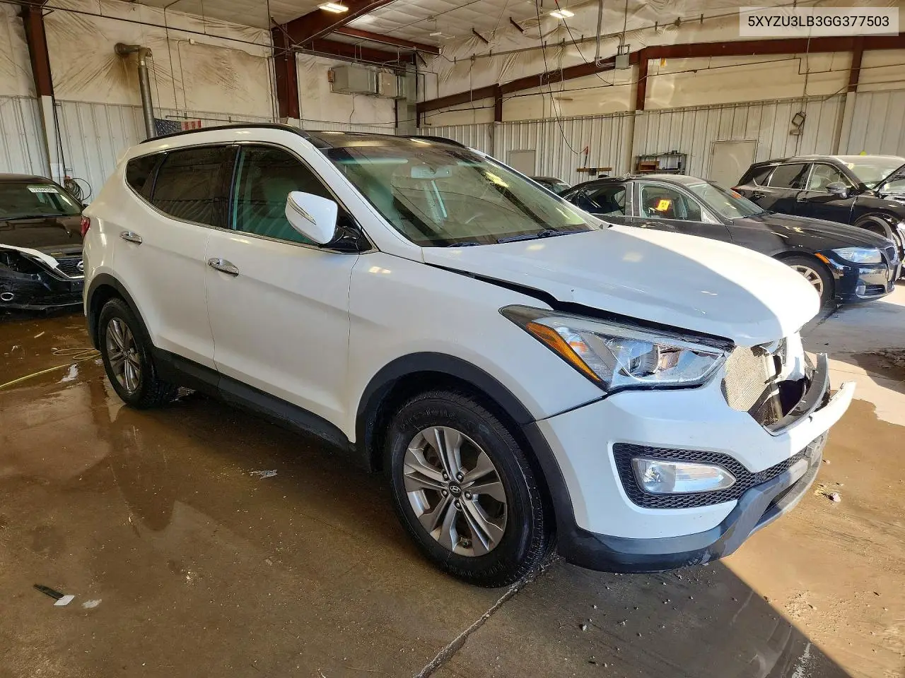 2016 HYUNDAI SANTA FE VIN 5XYZU3LB3GG377503 — фото 4
