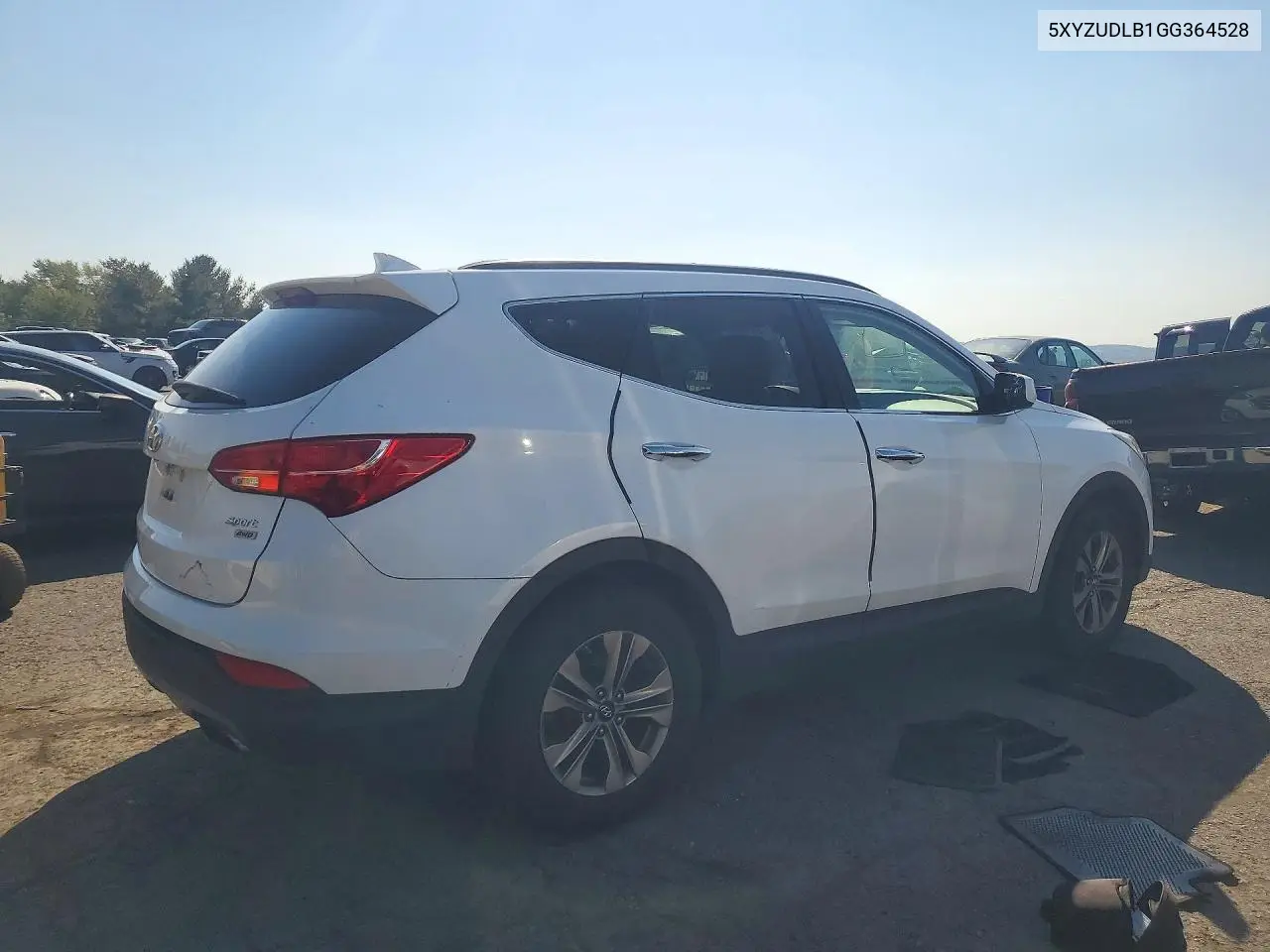 2016 HYUNDAI SANTA FE VIN 5XYZUDLB1GG364528 — фото 3
