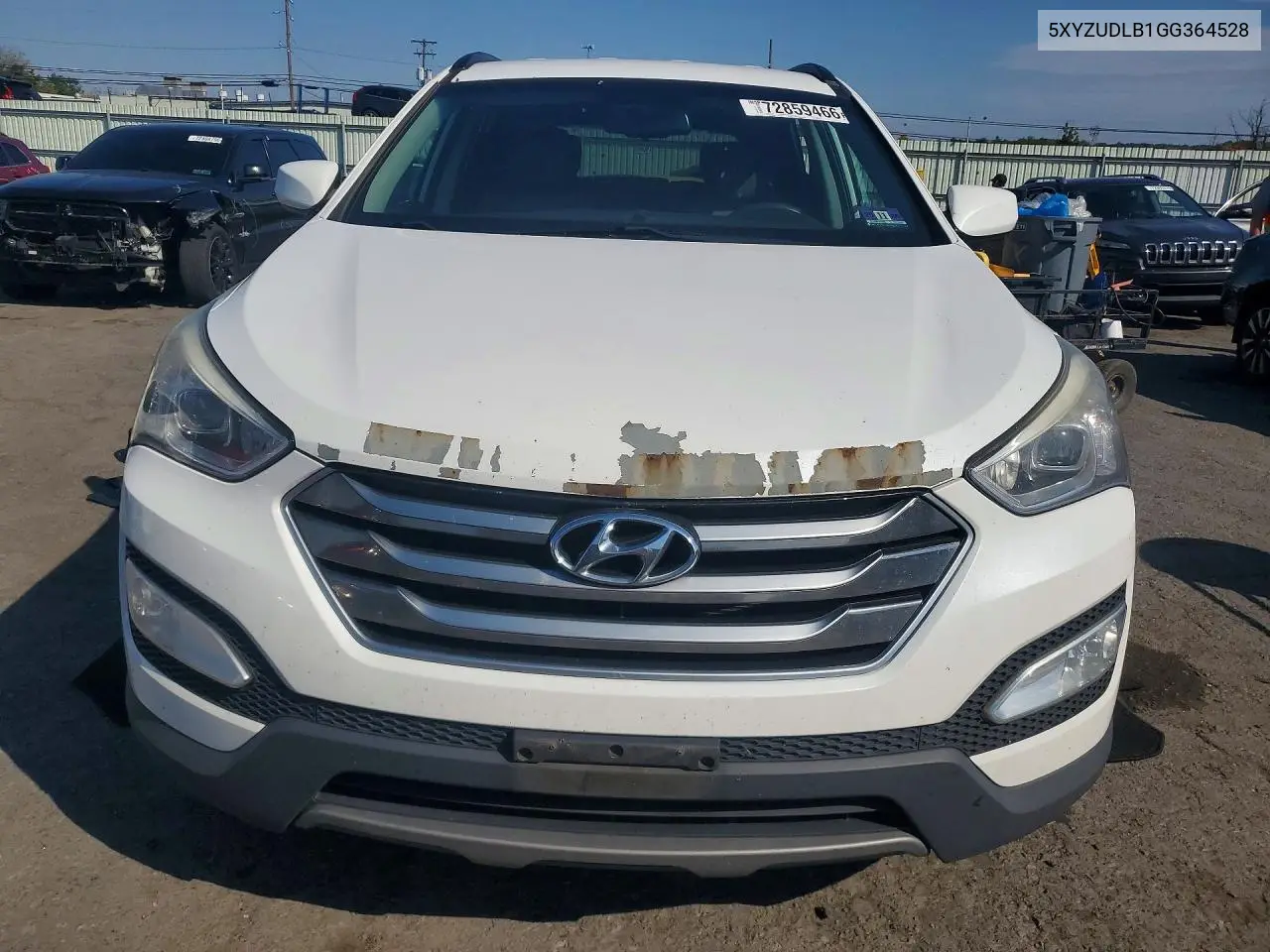 2016 HYUNDAI SANTA FE VIN 5XYZUDLB1GG364528 — фото 5