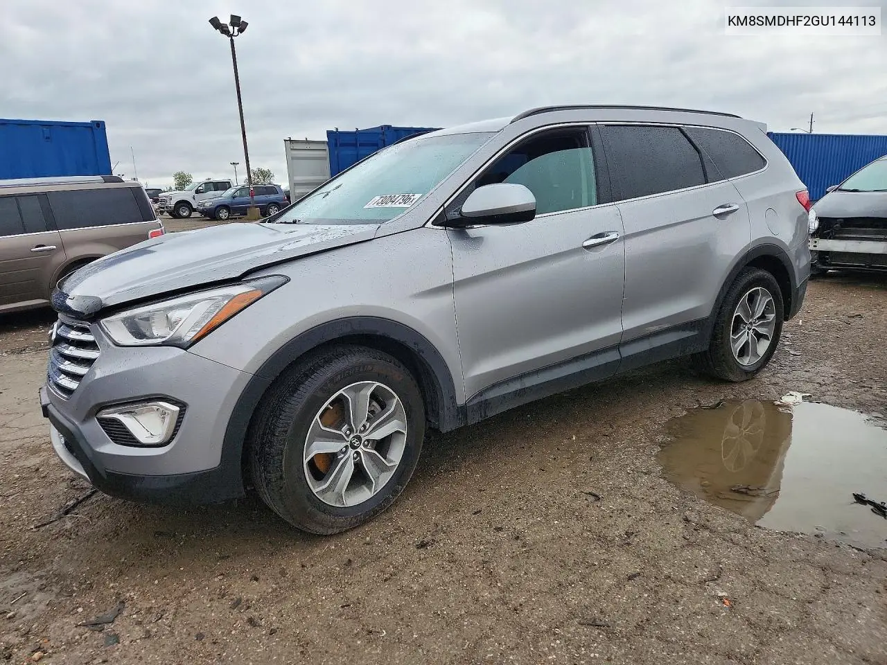 HYUNDAI SANTA FE 2016, VIN KM8SMDHF2GU144113