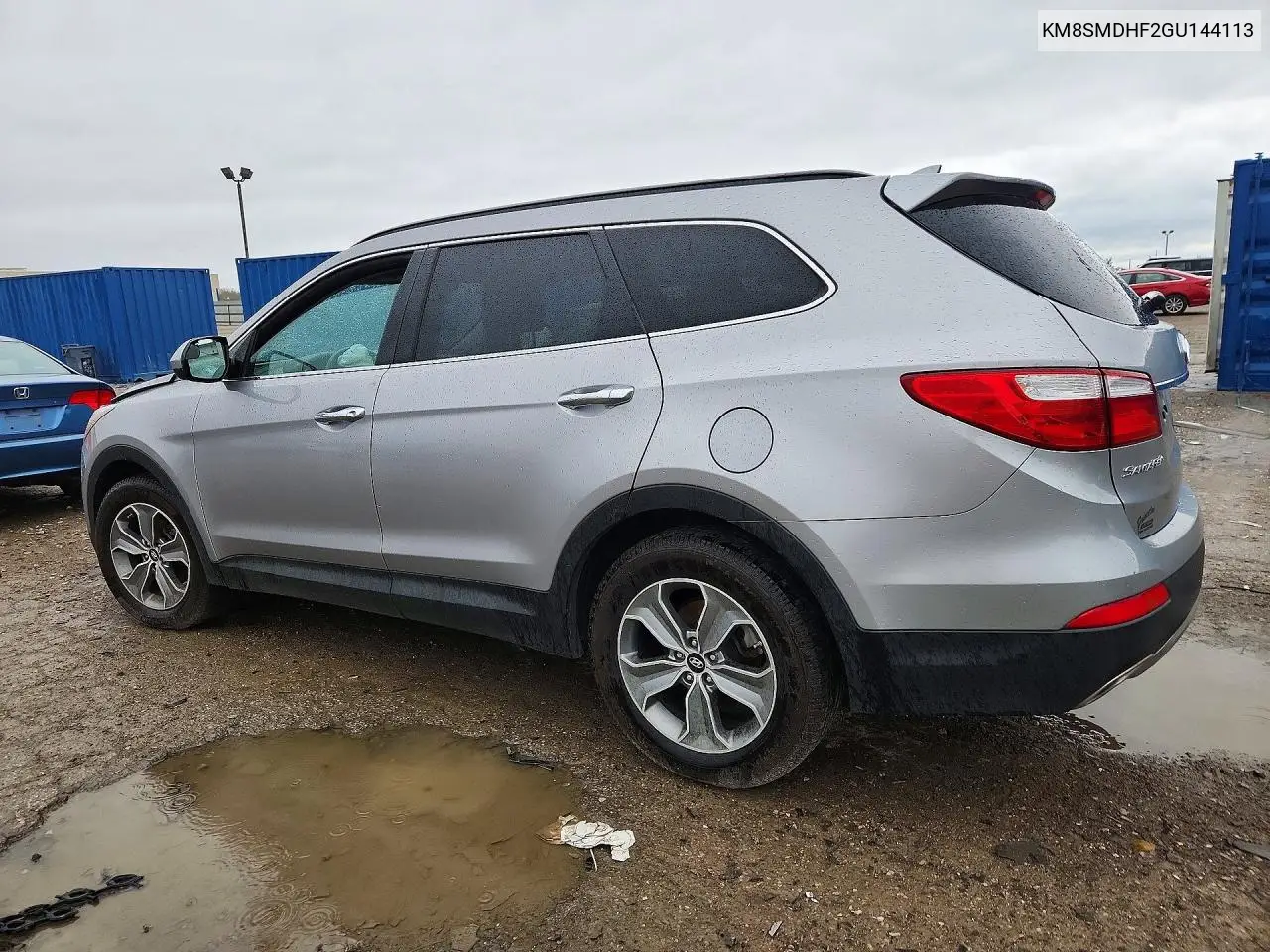 2016 HYUNDAI SANTA FE VIN KM8SMDHF2GU144113 — фото 2