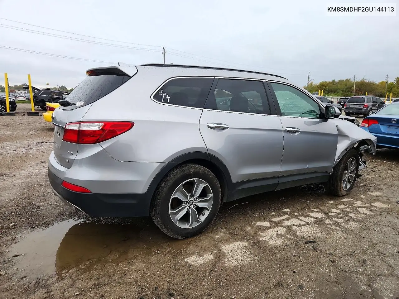 2016 HYUNDAI SANTA FE VIN KM8SMDHF2GU144113 — фото 3