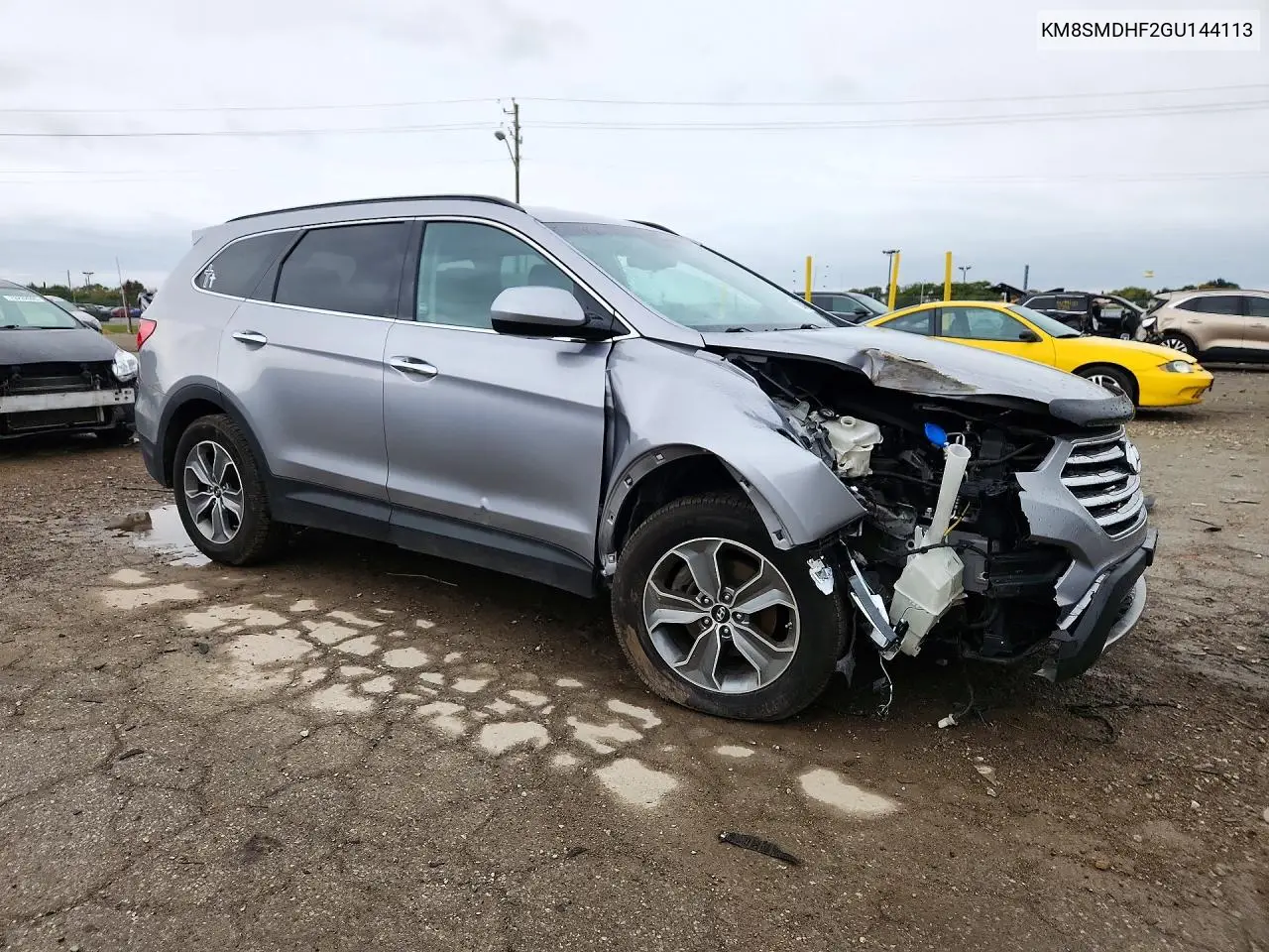 2016 HYUNDAI SANTA FE VIN KM8SMDHF2GU144113 — фото 4