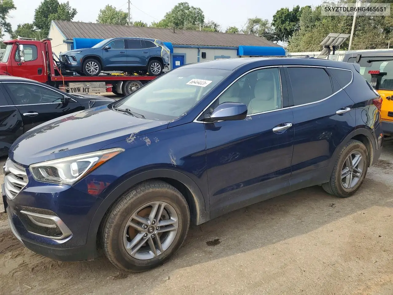 HYUNDAI SANTA FE 2017, VIN 5XYZTDLB6HG465651