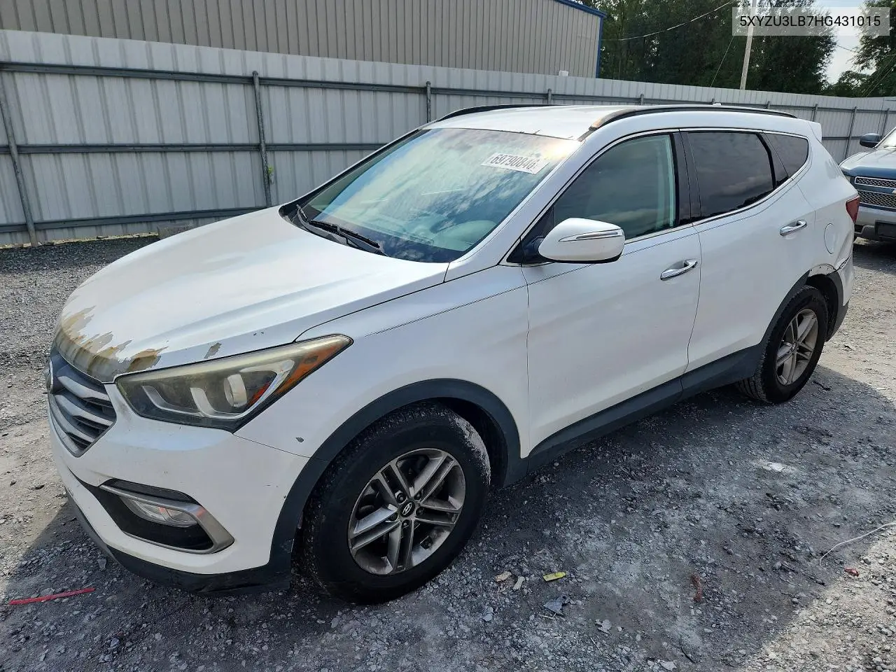 HYUNDAI SANTA FE 2017, VIN 5XYZU3LB7HG431015