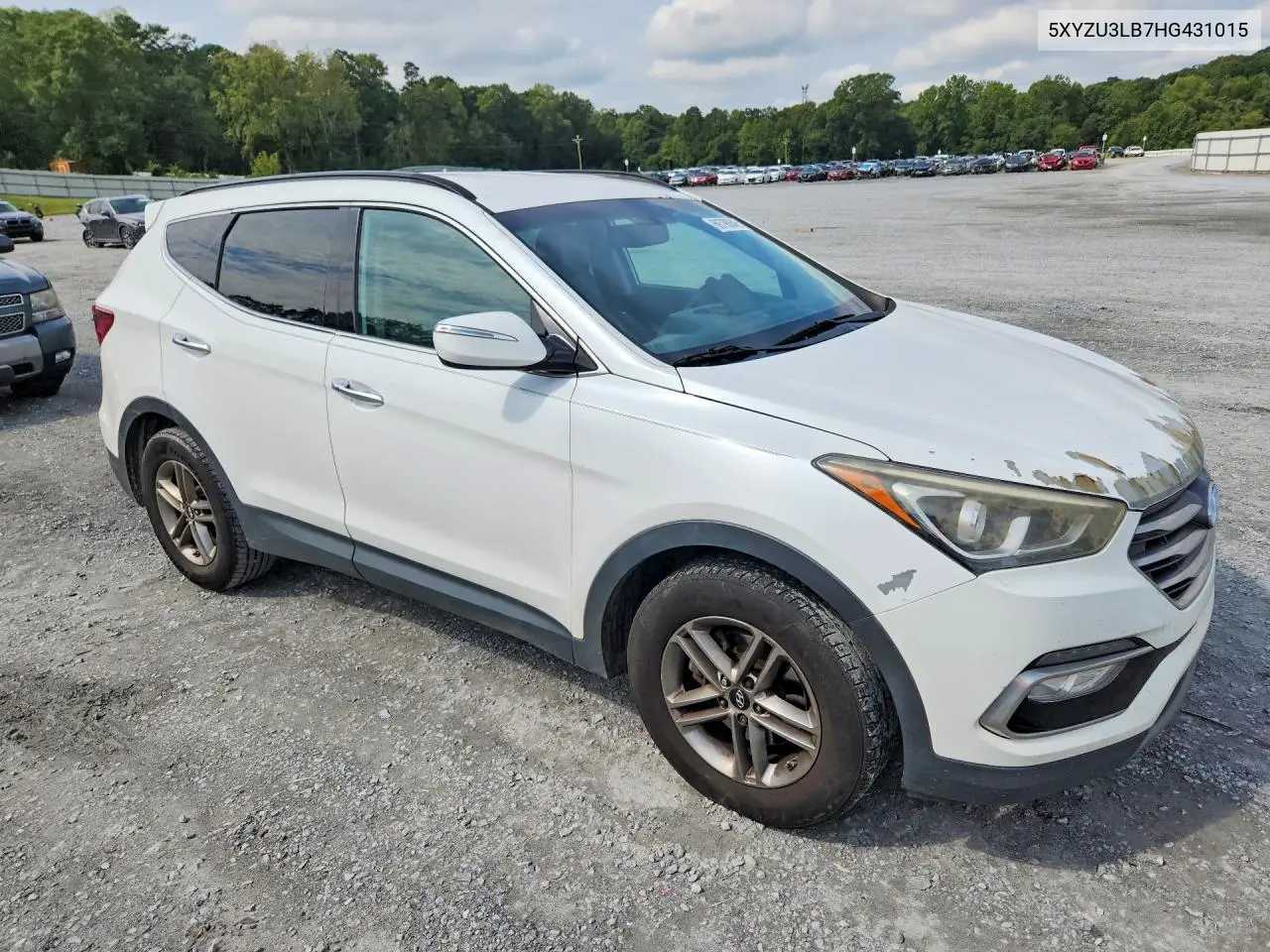 2017 HYUNDAI SANTA FE VIN 5XYZU3LB7HG431015 — фото 4