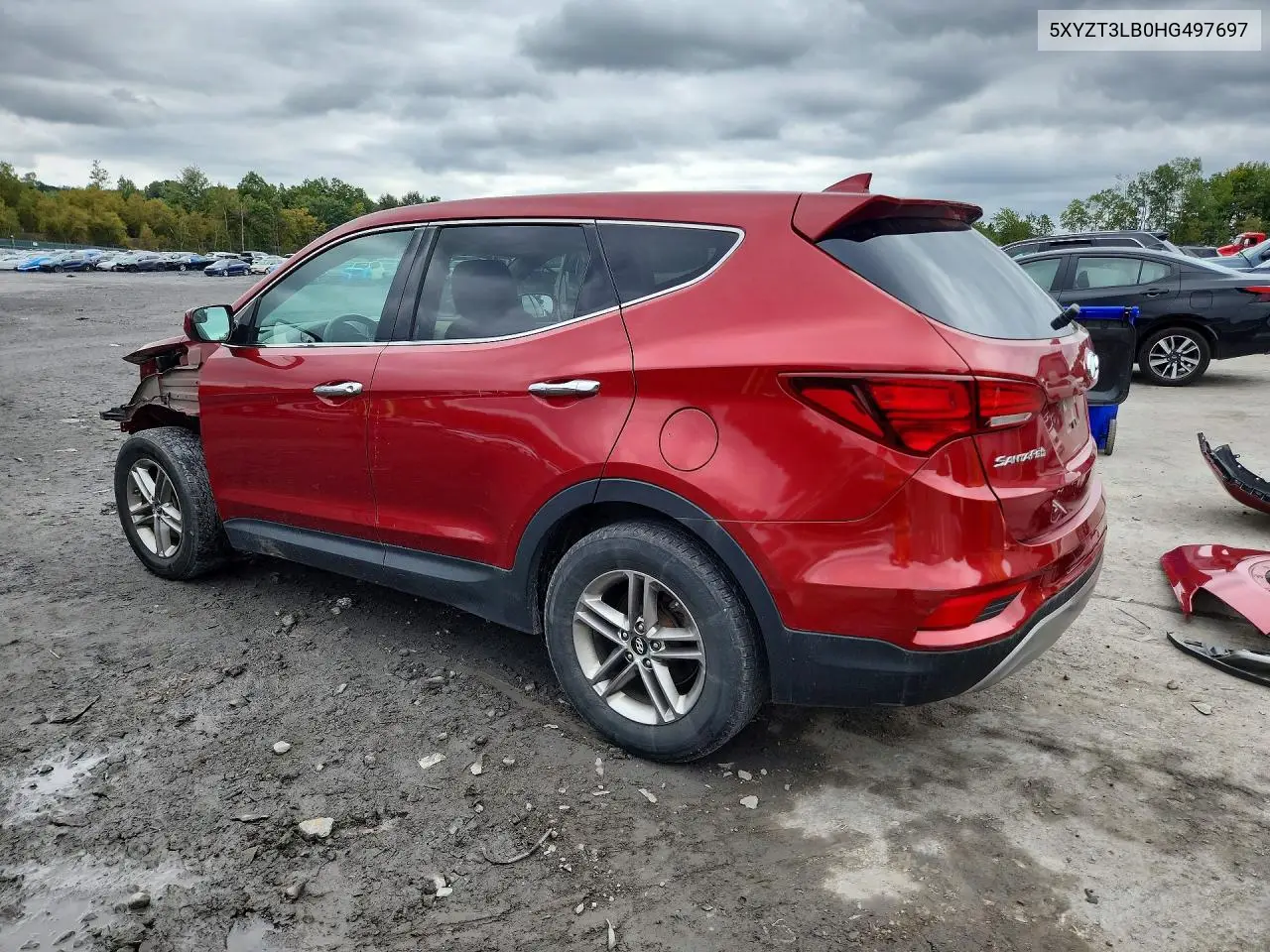 2017 HYUNDAI SANTA FE VIN 5XYZT3LB0HG497697 — фото 2