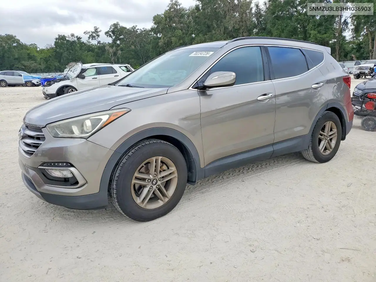 HYUNDAI SANTA FE 2017, VIN 5NMZU3LB3HH036903