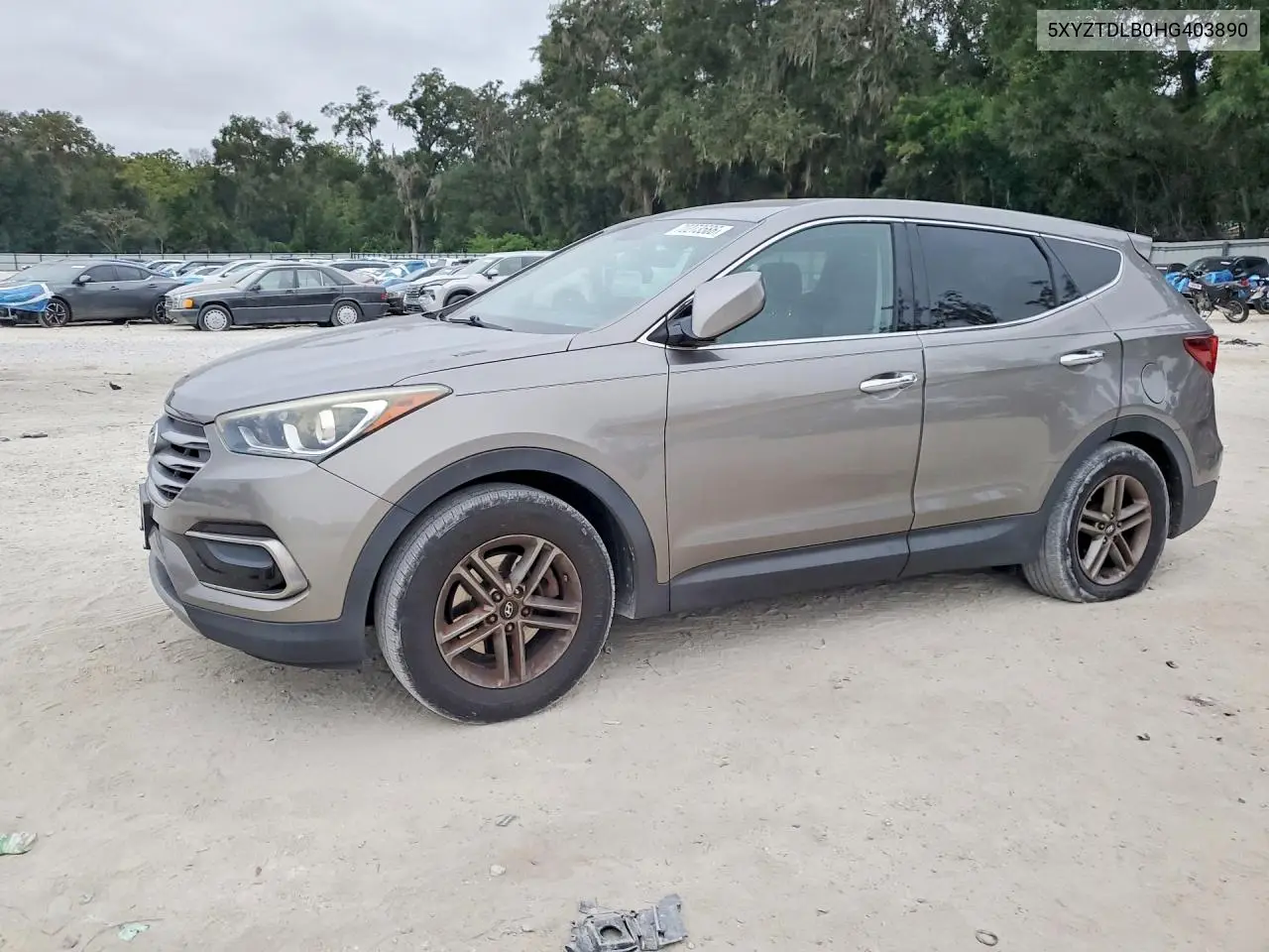 HYUNDAI SANTA FE 2017, VIN 5XYZTDLB0HG403890