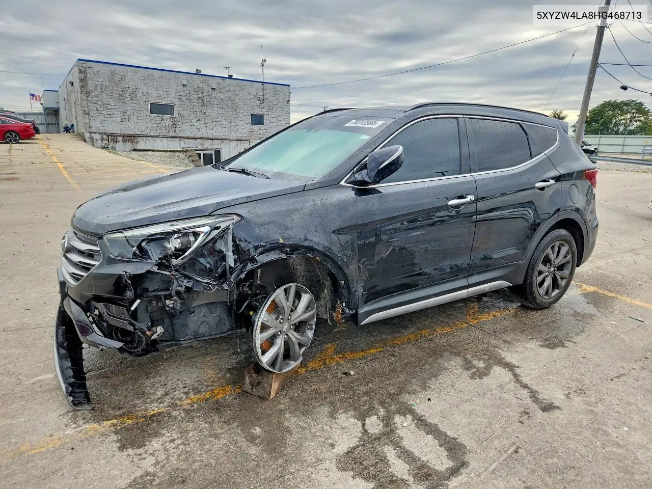 HYUNDAI SANTA FE 2017, VIN 5XYZW4LA8HG468713
