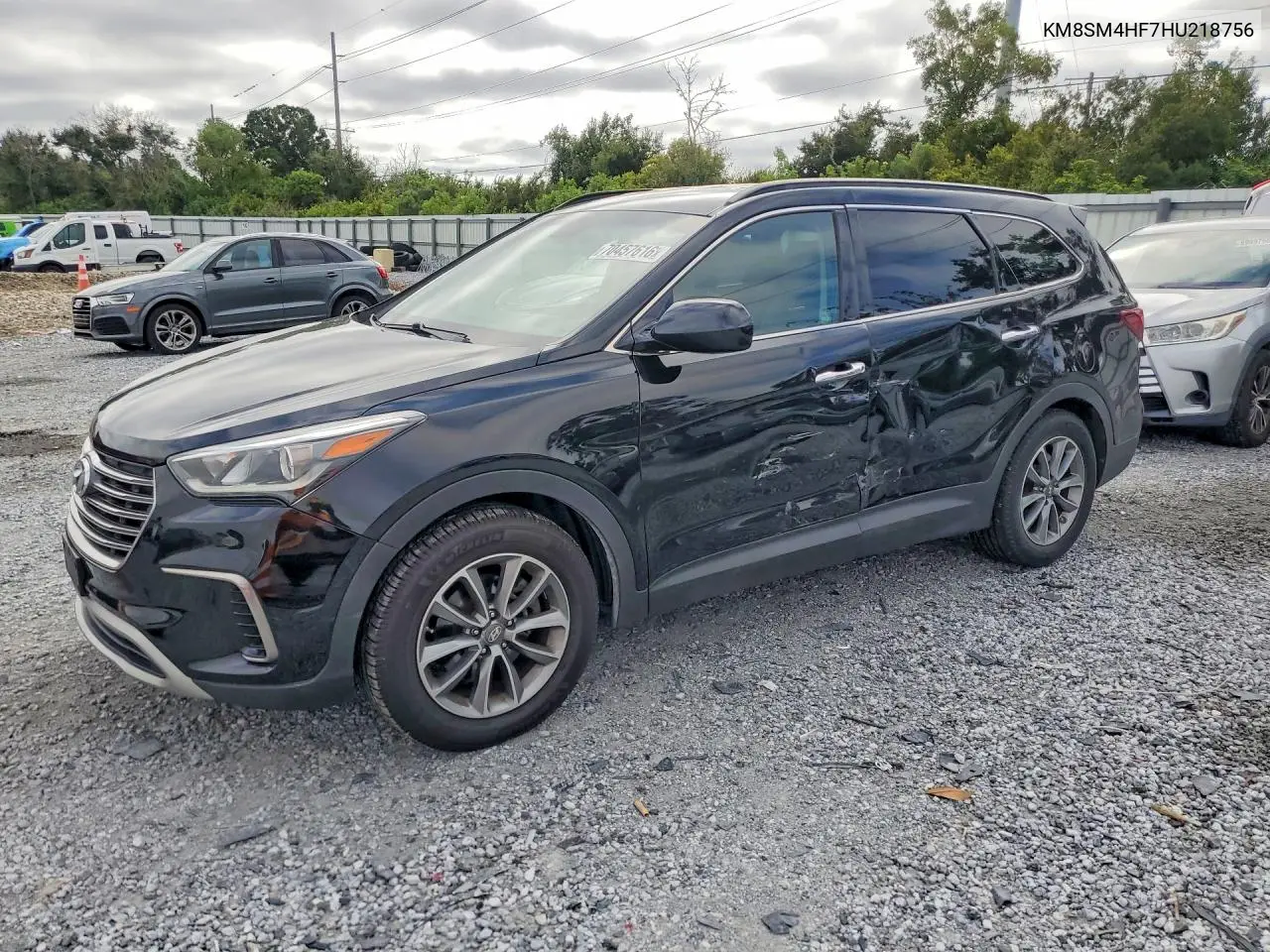 HYUNDAI SANTA FE 2017, VIN KM8SM4HF7HU218756