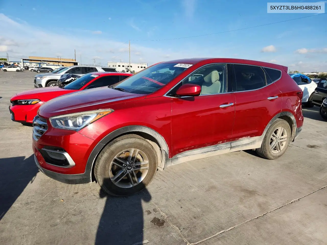 HYUNDAI SANTA FE 2017, VIN 5XYZT3LB6HG488261