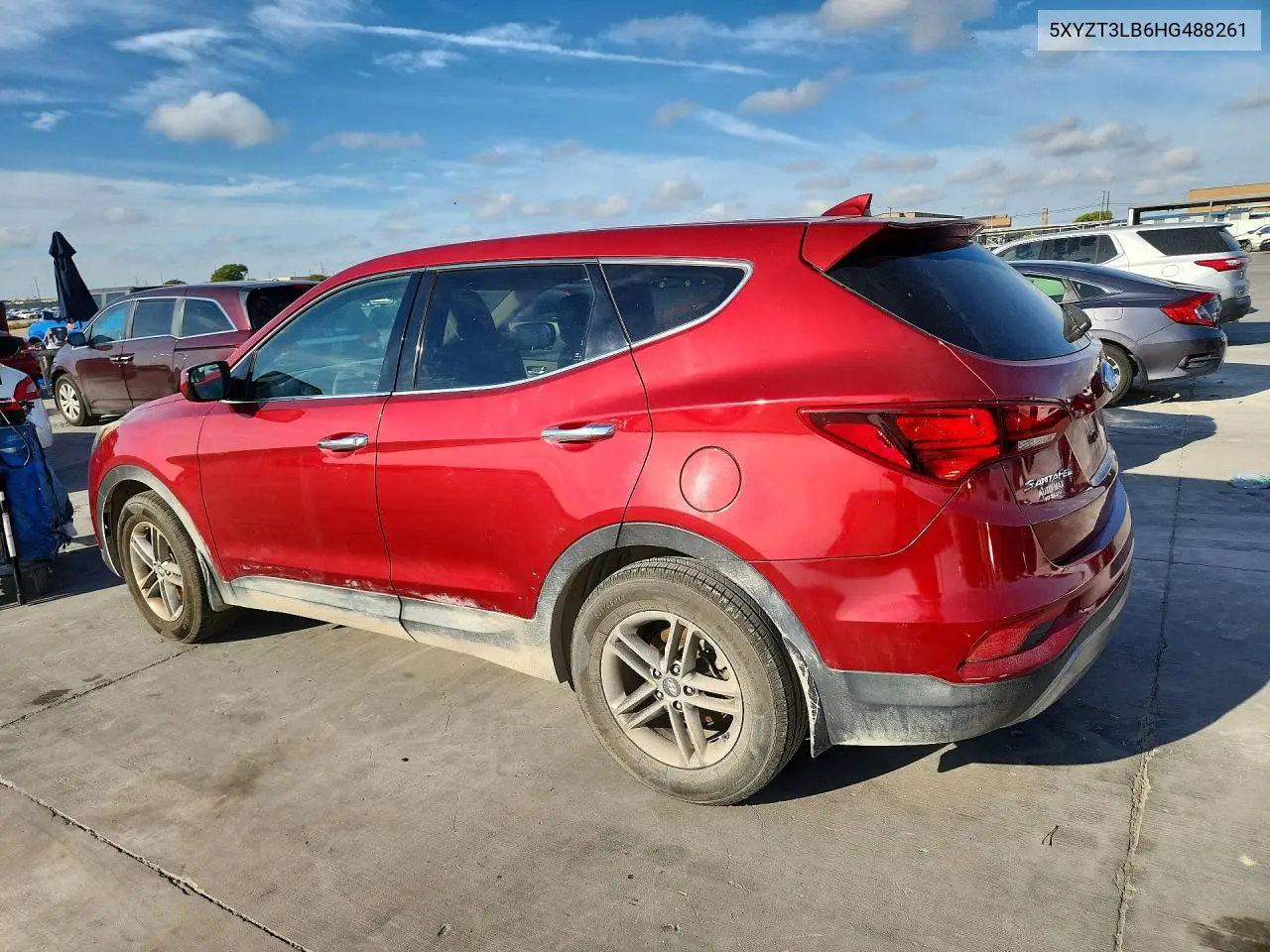 2017 HYUNDAI SANTA FE VIN 5XYZT3LB6HG488261 — фото 2