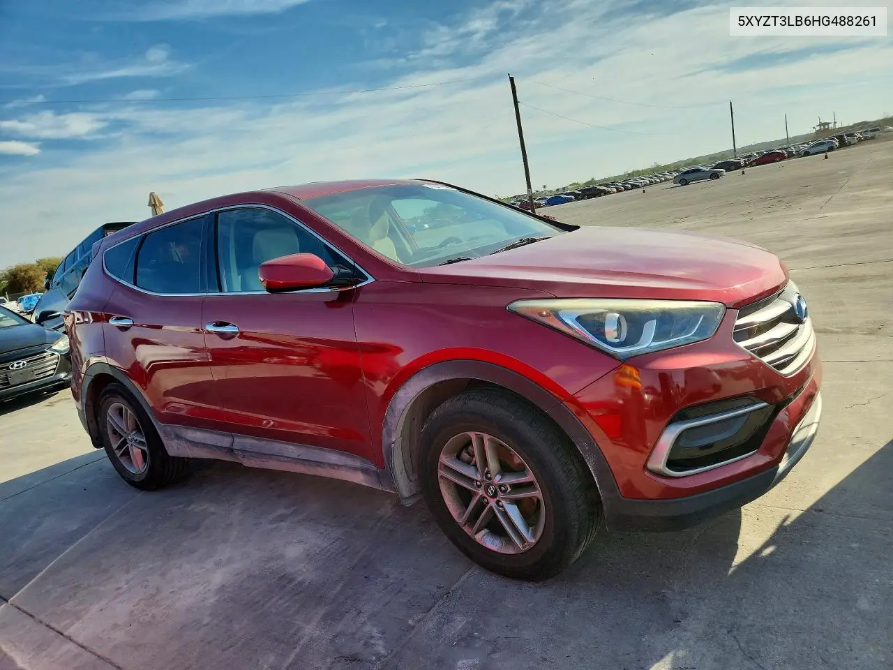 2017 HYUNDAI SANTA FE VIN 5XYZT3LB6HG488261 — фото 4