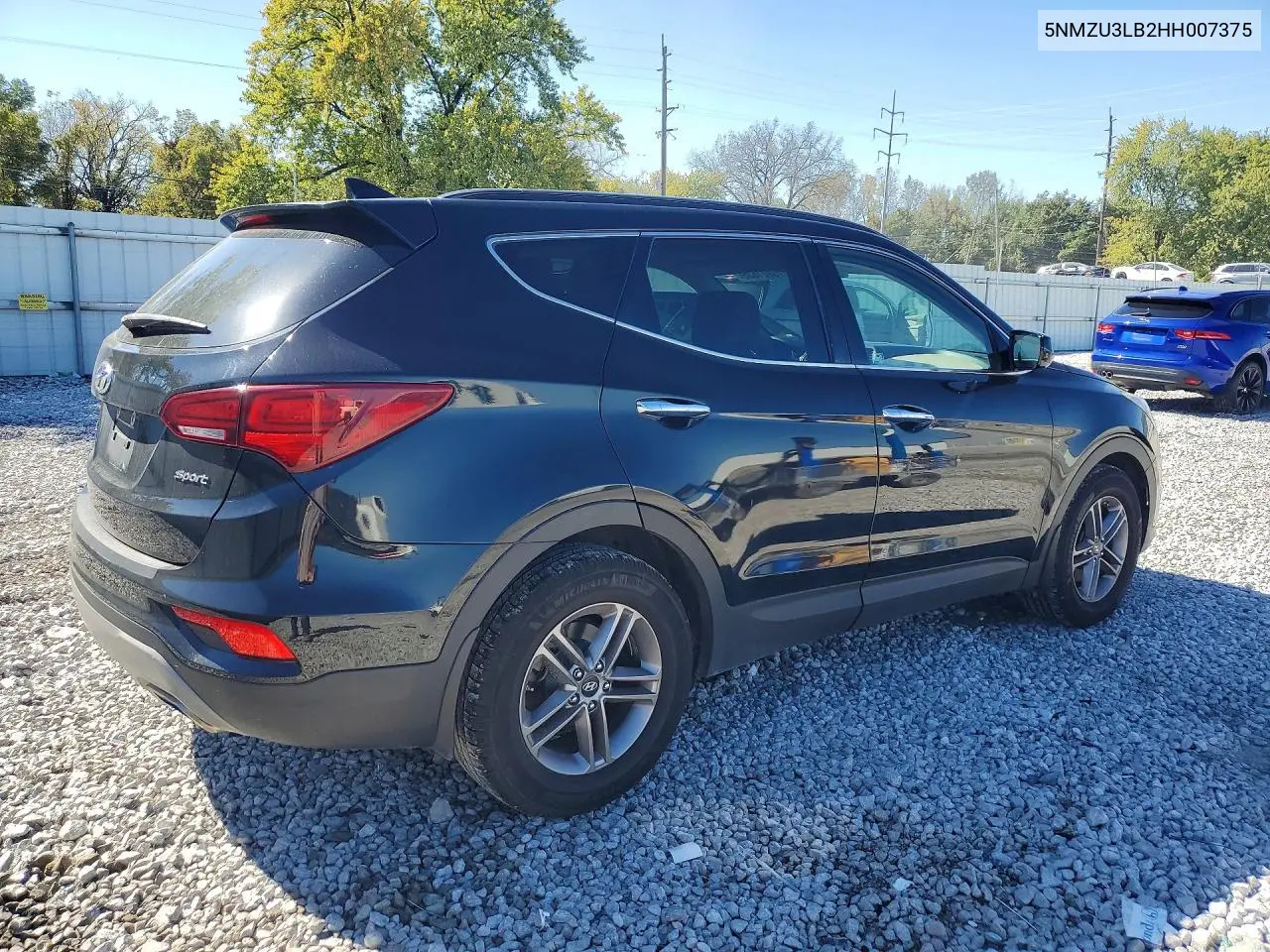 2017 HYUNDAI SANTA FE VIN 5NMZU3LB2HH007375 — фото 3
