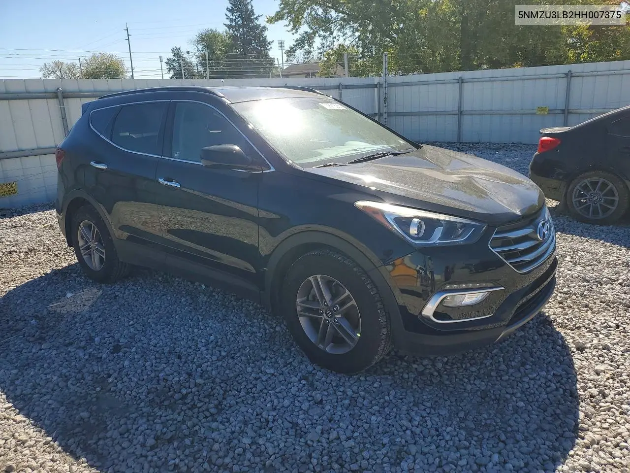 2017 HYUNDAI SANTA FE VIN 5NMZU3LB2HH007375 — фото 4
