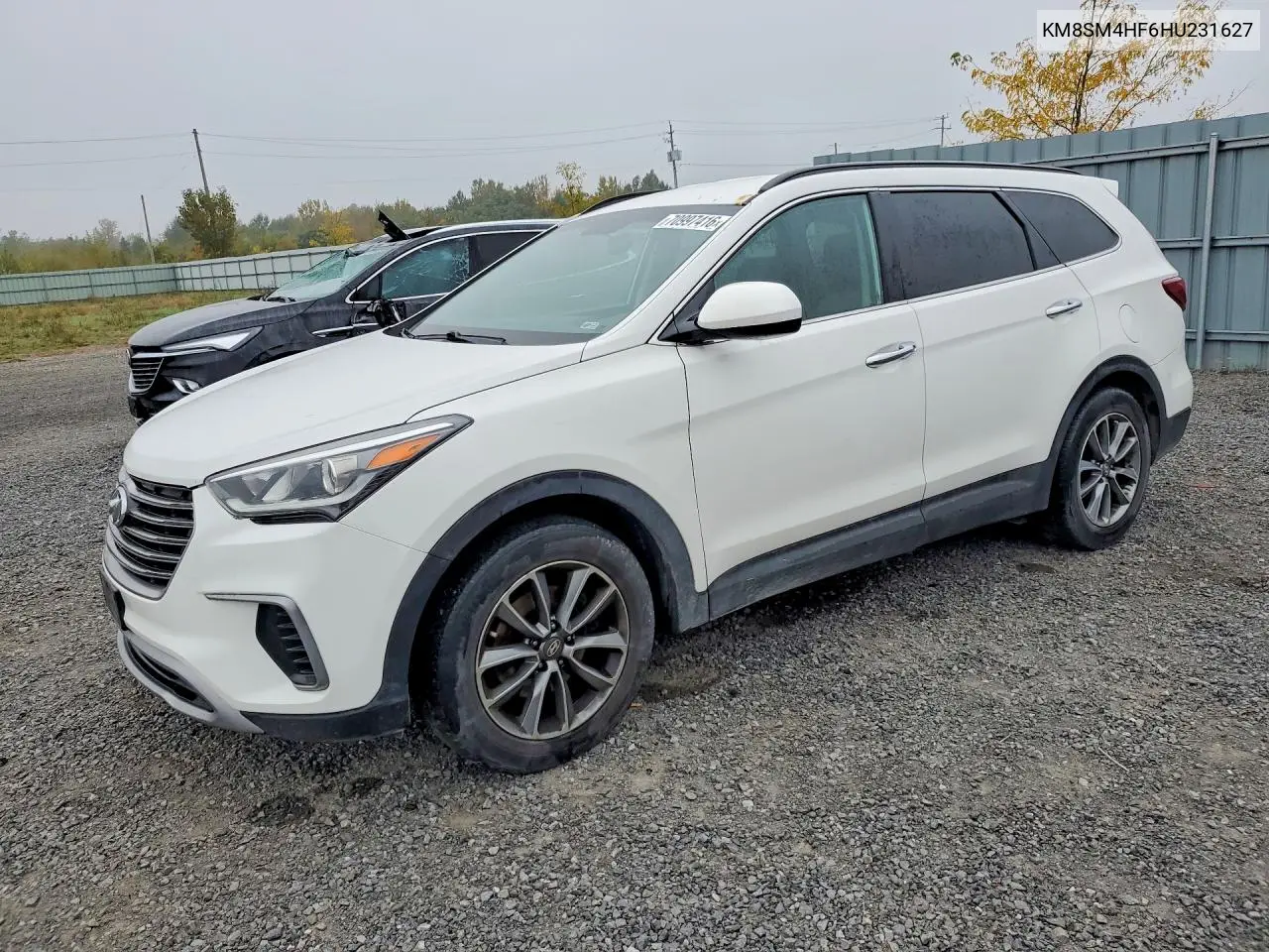 HYUNDAI SANTA FE 2017, VIN KM8SM4HF6HU231627