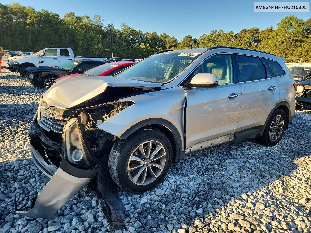 HYUNDAI SANTA FE 2017, VIN KM8SN4HF7HU215305