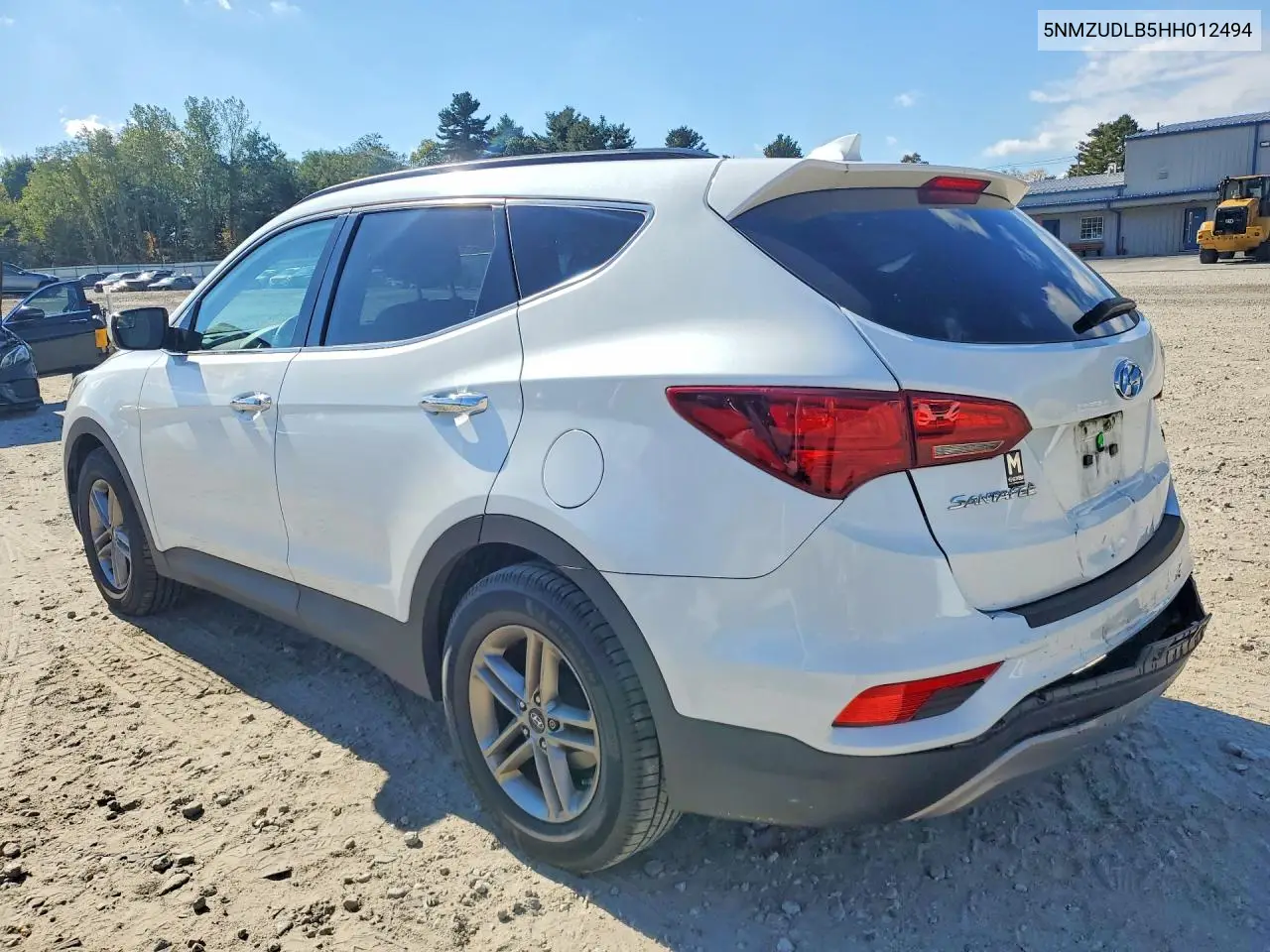 2017 HYUNDAI SANTA FE VIN 5NMZUDLB5HH012494 — фото 2