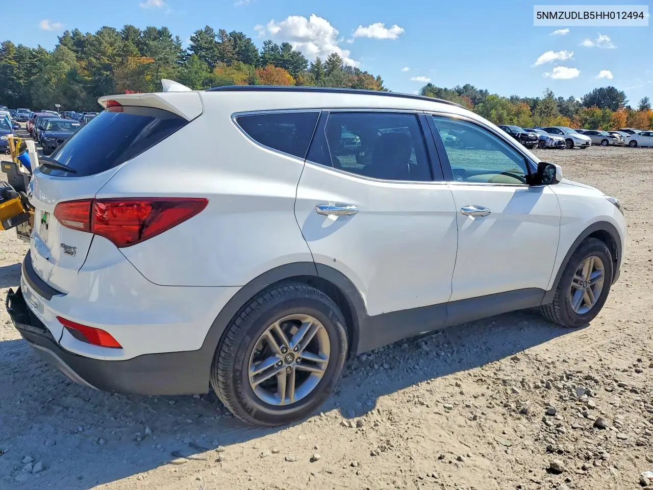 2017 HYUNDAI SANTA FE VIN 5NMZUDLB5HH012494 — фото 3