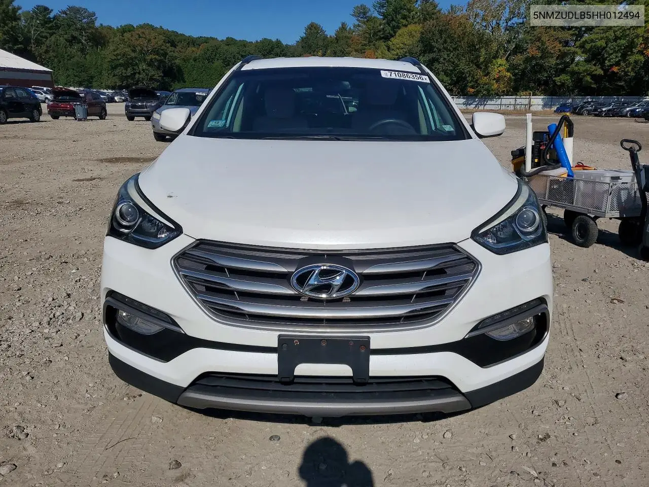 2017 HYUNDAI SANTA FE VIN 5NMZUDLB5HH012494 — фото 5