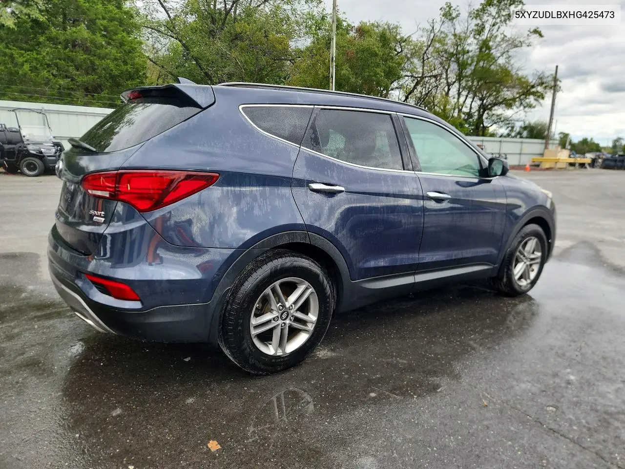 2017 HYUNDAI SANTA FE VIN 5XYZUDLBXHG425473 — фото 3