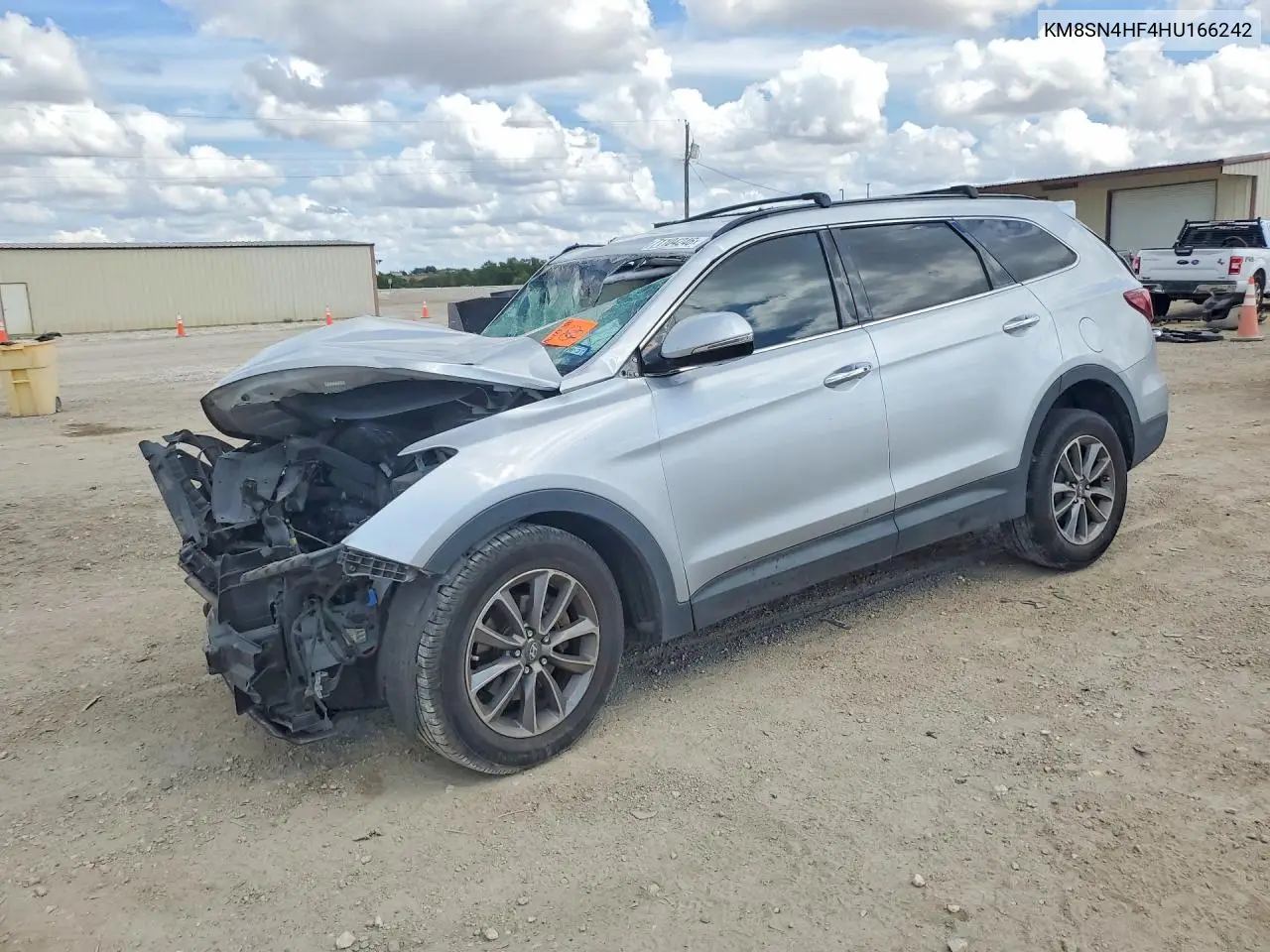 HYUNDAI SANTA FE 2017, VIN KM8SN4HF4HU166242