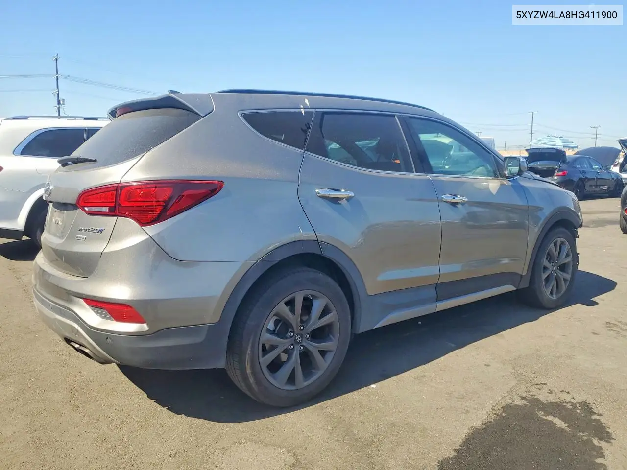 2017 HYUNDAI SANTA FE VIN 5XYZW4LA8HG411900 — фото 3