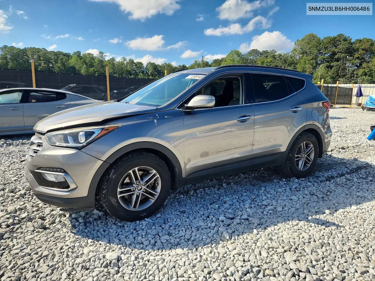 HYUNDAI SANTA FE 2017, VIN 5NMZU3LB6HH006486
