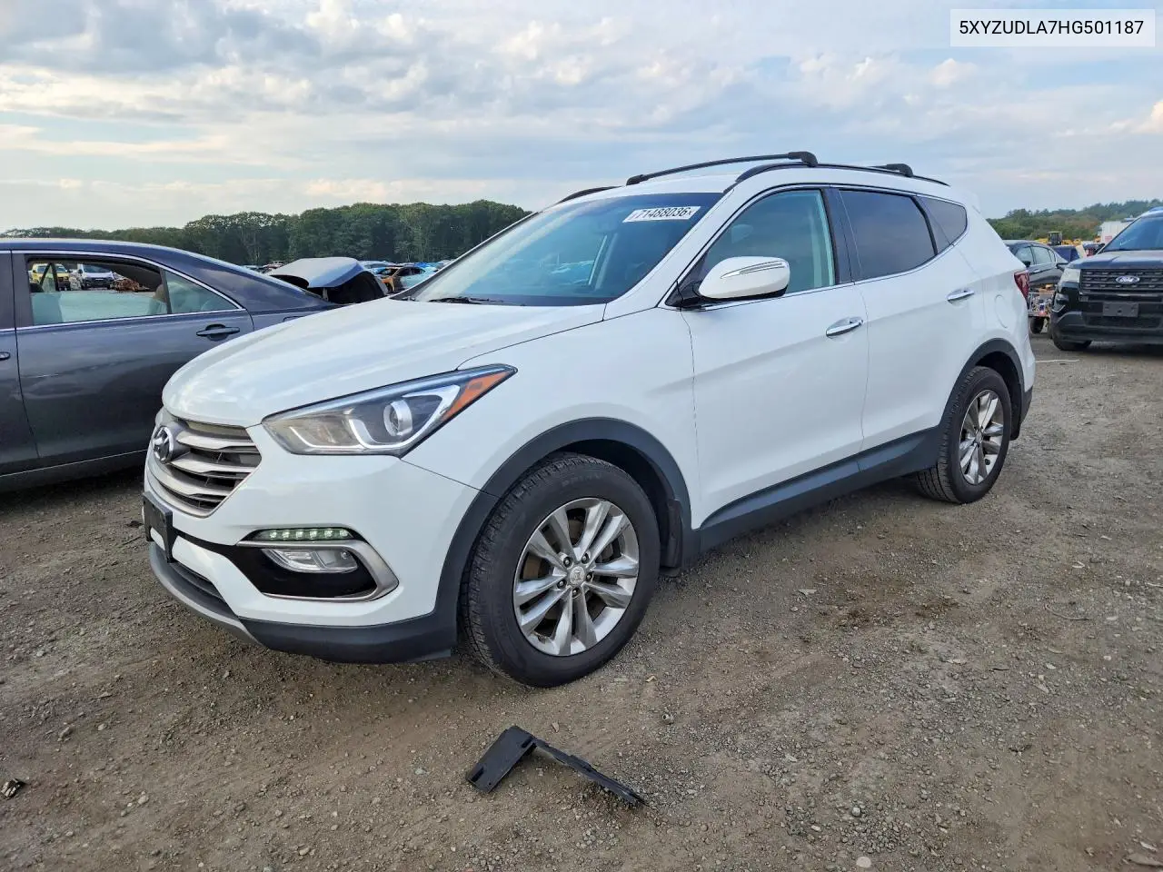 HYUNDAI SANTA FE 2017, VIN 5XYZUDLA7HG501187