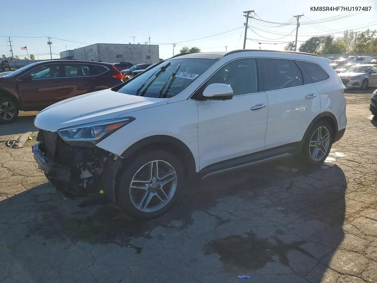 HYUNDAI SANTA FE 2017, VIN KM8SR4HF7HU197487