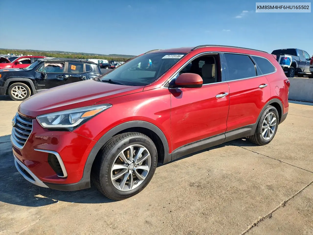 HYUNDAI SANTA FE 2017, VIN KM8SM4HF6HU165502