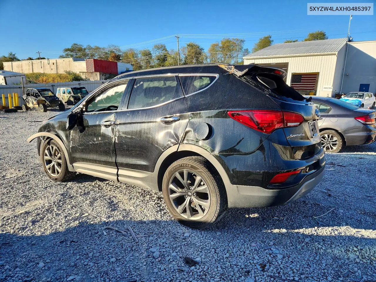 2017 HYUNDAI SANTA FE VIN 5XYZW4LAXHG485397 — фото 2