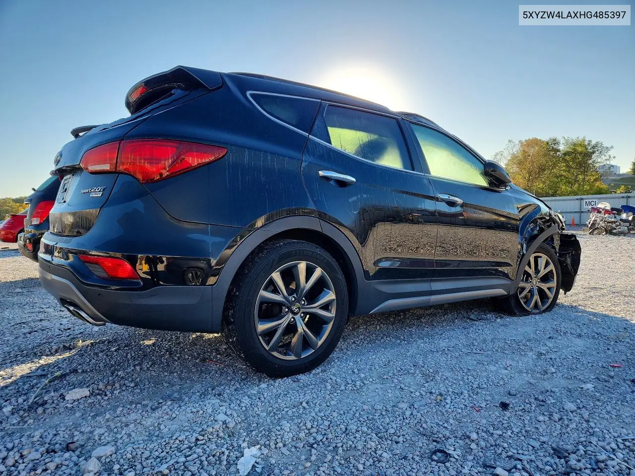 2017 HYUNDAI SANTA FE VIN 5XYZW4LAXHG485397 — фото 3