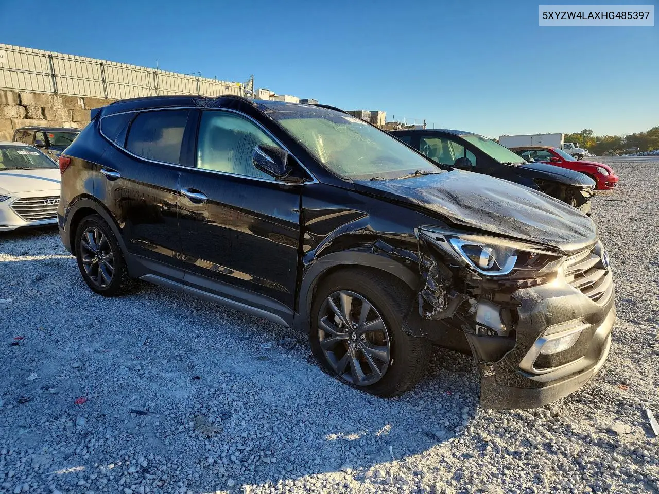 2017 HYUNDAI SANTA FE VIN 5XYZW4LAXHG485397 — фото 4
