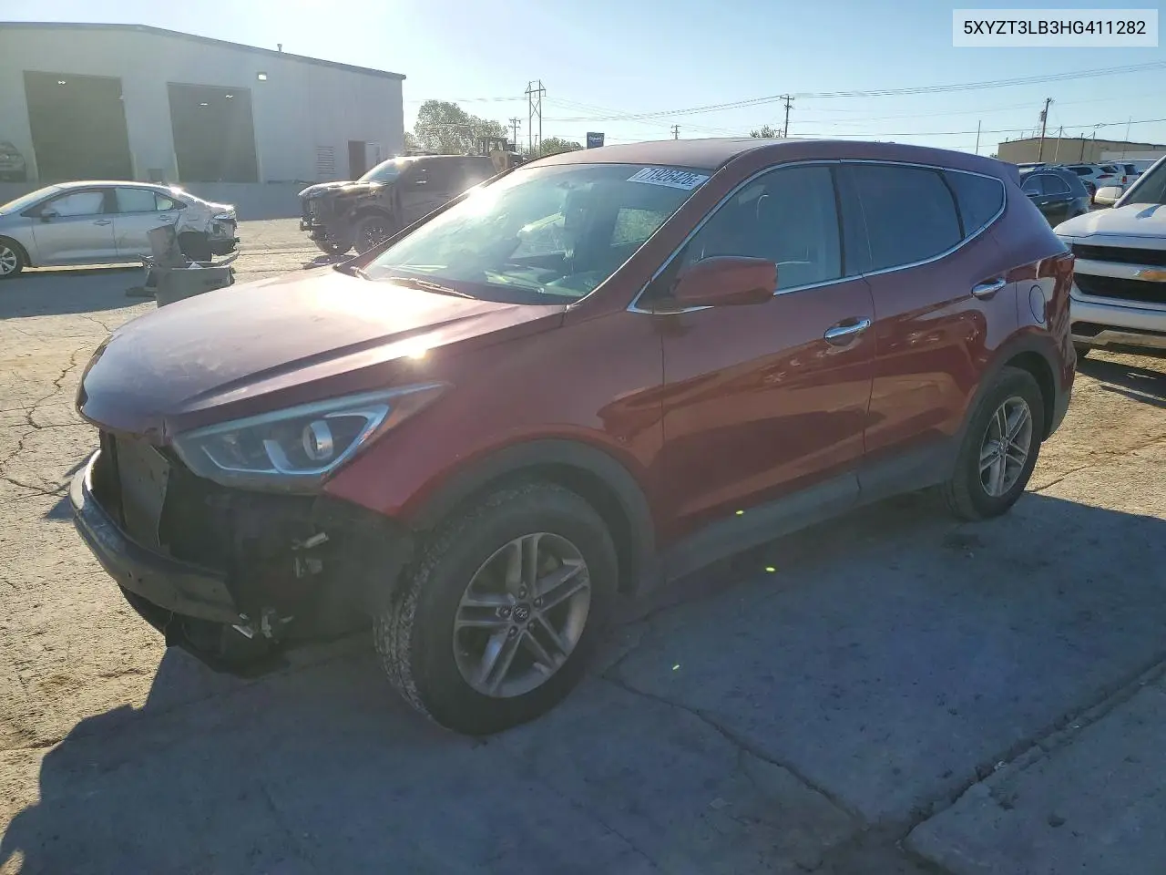 HYUNDAI SANTA FE 2017, VIN 5XYZT3LB3HG411282