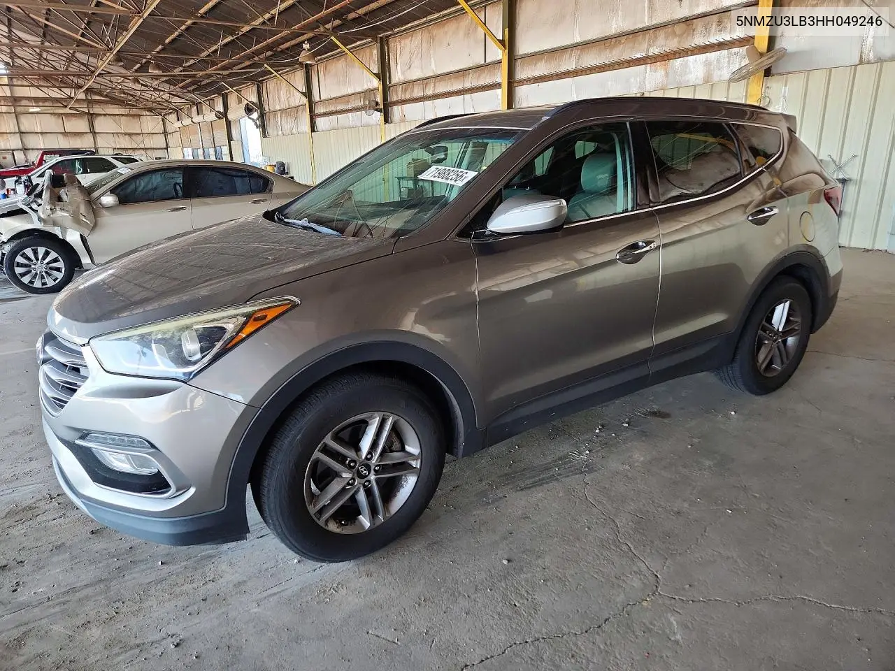 HYUNDAI SANTA FE 2017, VIN 5NMZU3LB3HH049246
