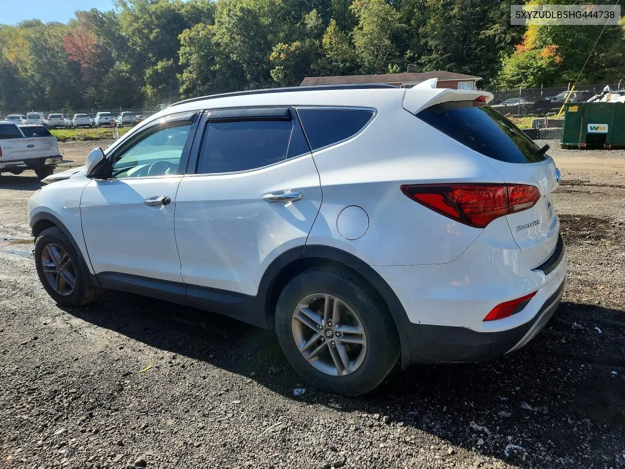 2017 HYUNDAI SANTA FE VIN 5XYZUDLB5HG444738 — фото 2